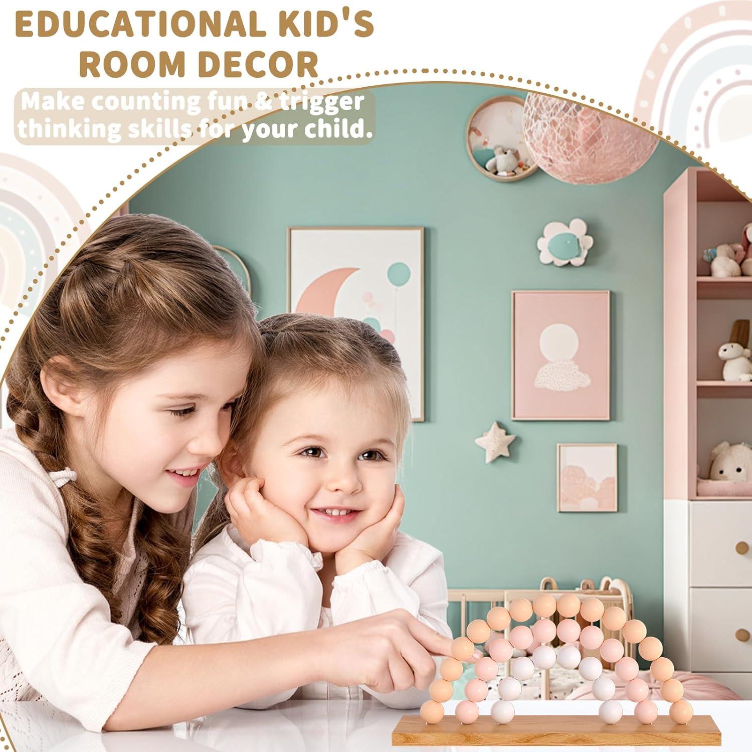 Estante de Madera Arcoíris KINMAD para Guardería Infantil