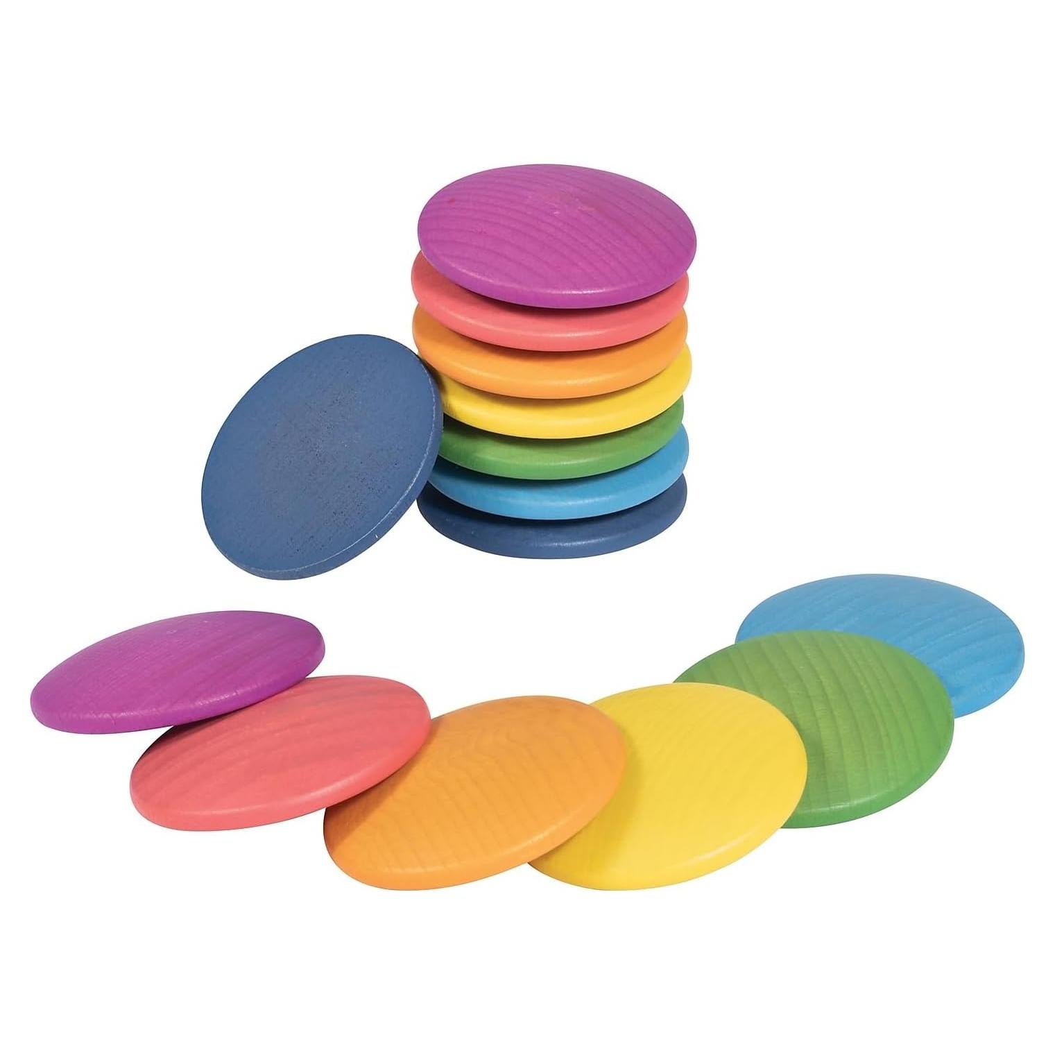 Set de 14 Discos de Madera Heurísticos TickiT - Juguete 10m+