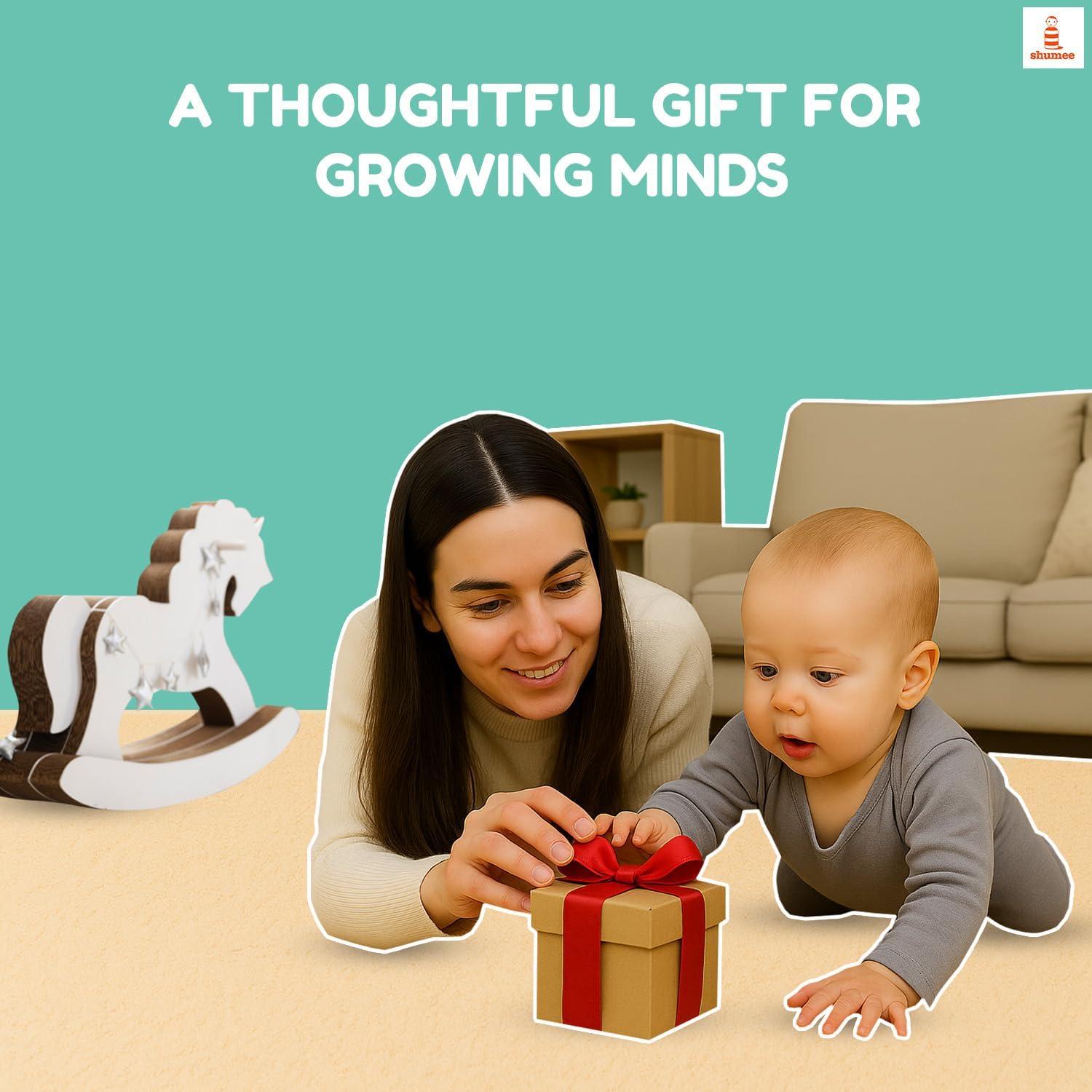 Juguete de tambor giratorio de madera Shumee 18x15 cm