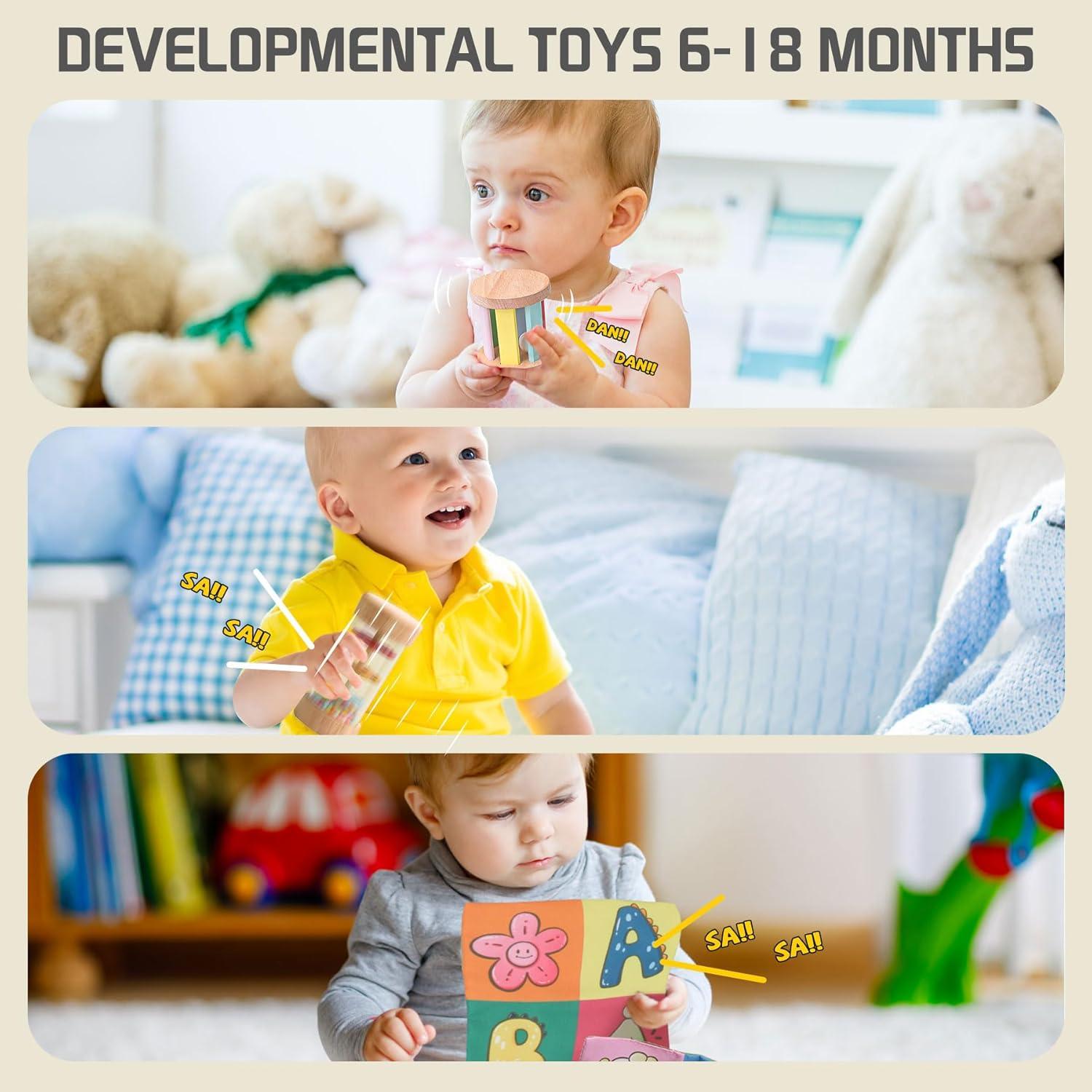 Juguetes Montessori Tooysea 8 en 1 para Bebés 6-12 Meses