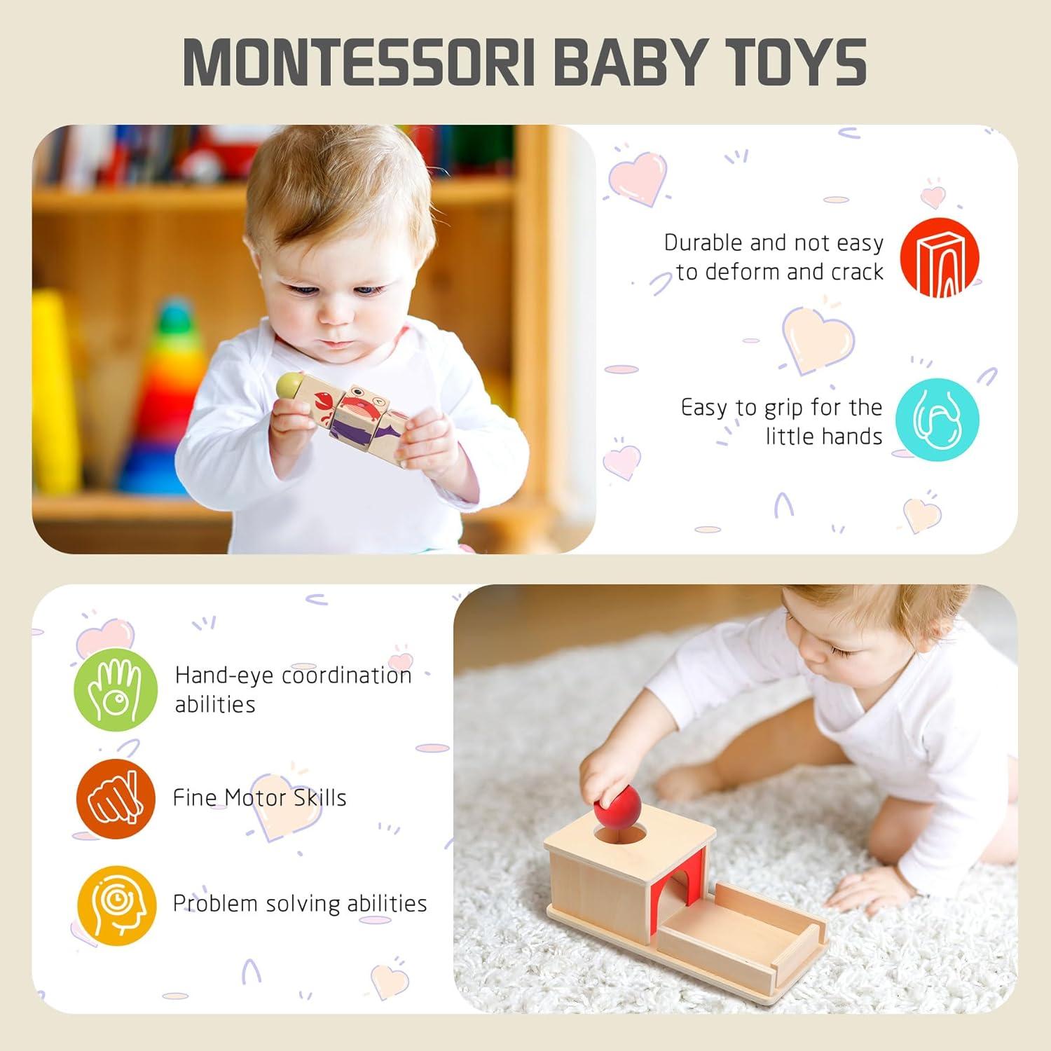 Juguetes Montessori Tooysea 8 en 1 para Bebés 6-12 Meses