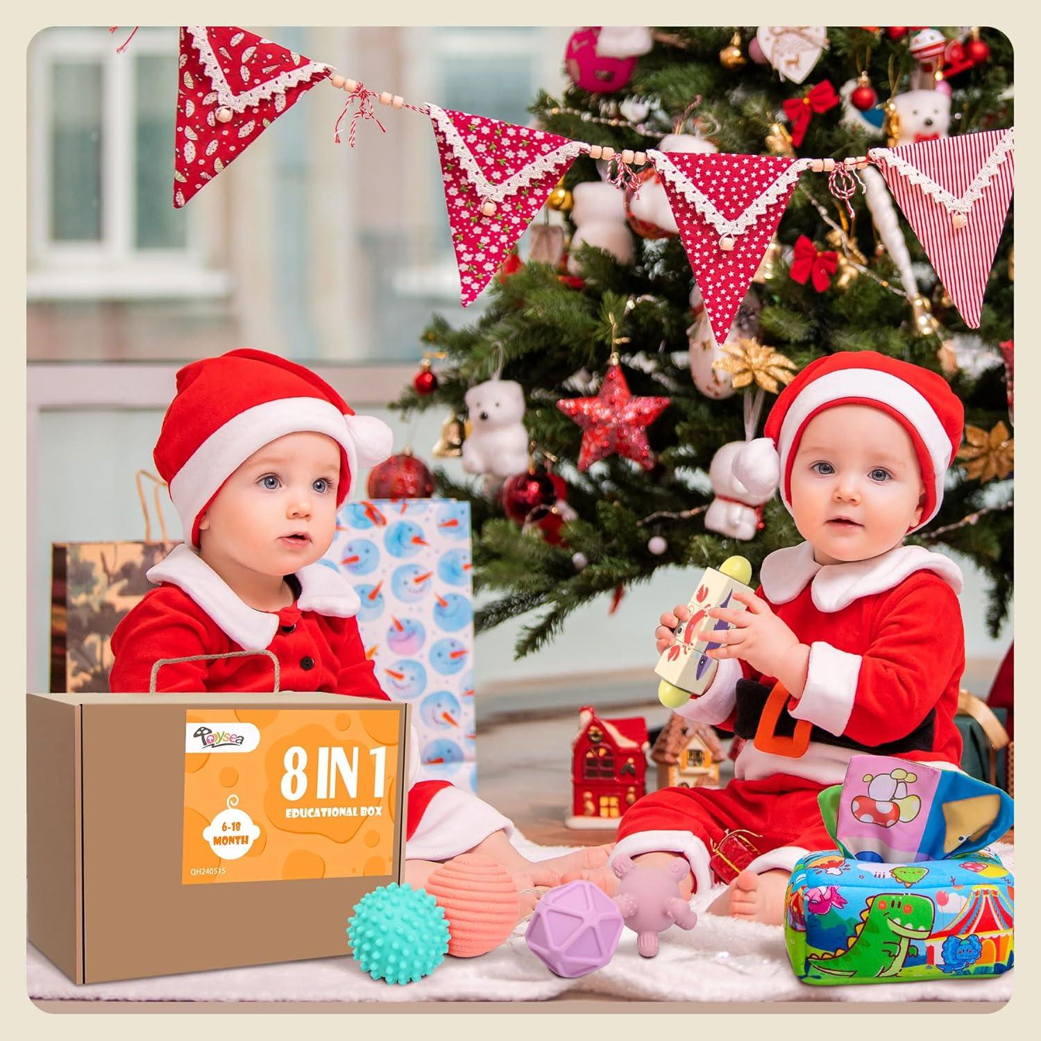 Juguetes Montessori Tooysea 8 en 1 para Bebés 6-12 Meses