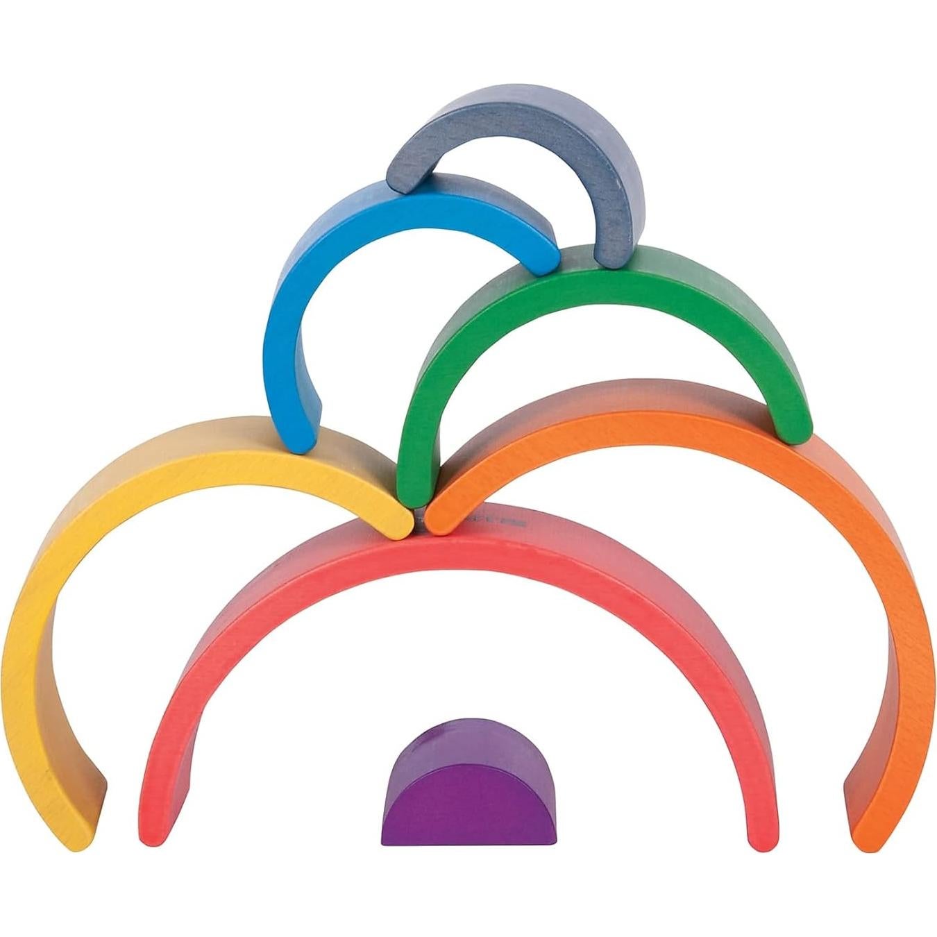 Arcos Arcoíris de Madera TickiT - Juguete Apilable 6 Piezas