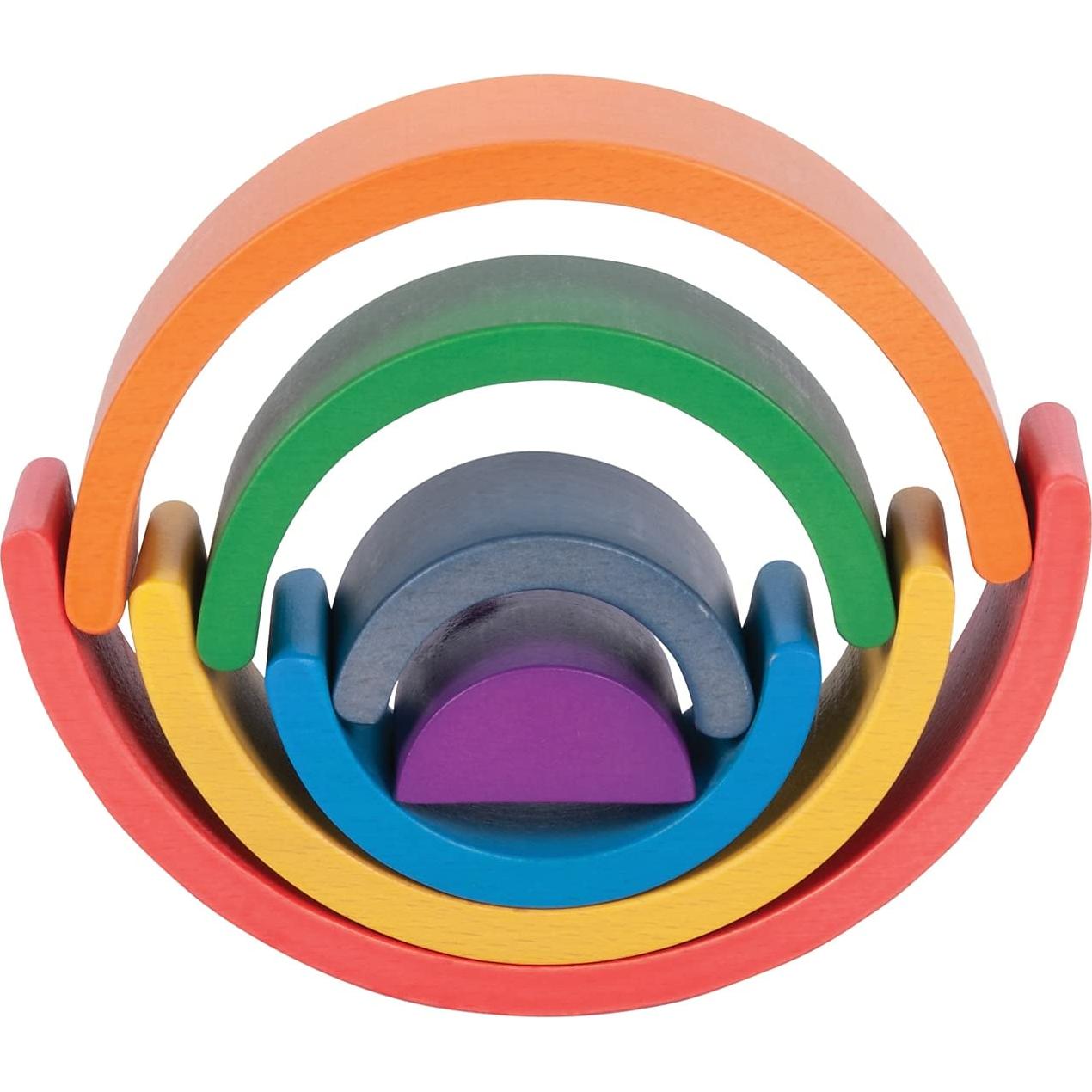 Arcos Arcoíris de Madera TickiT - Juguete Apilable 6 Piezas