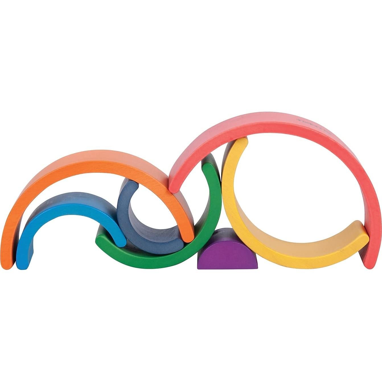 Arcos Arcoíris de Madera TickiT - Juguete Apilable 6 Piezas