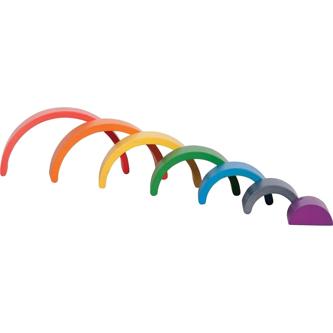 Arcos Arcoíris de Madera TickiT - Juguete Apilable 6 Piezas
