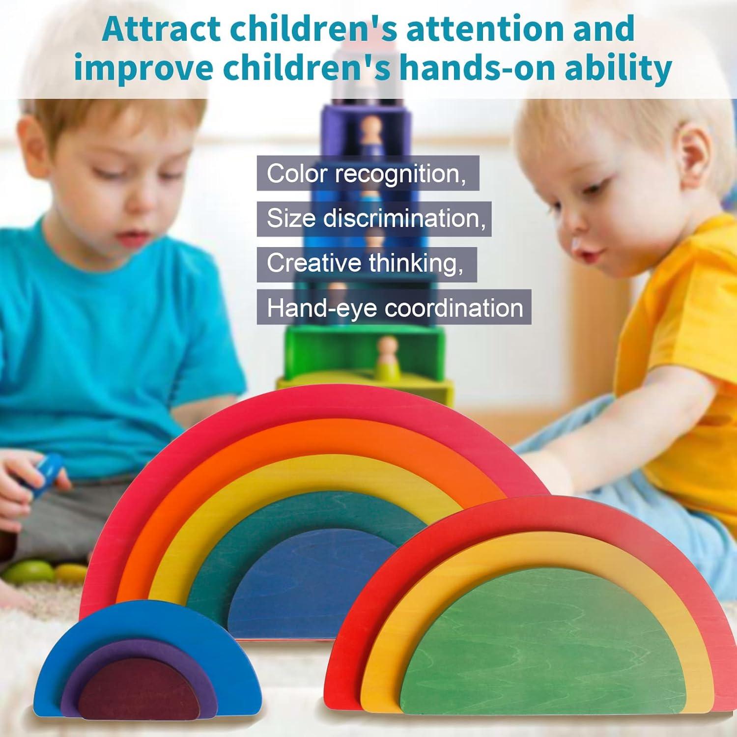 Juego de bloques de construcción de madera Yiwu 11 piezas