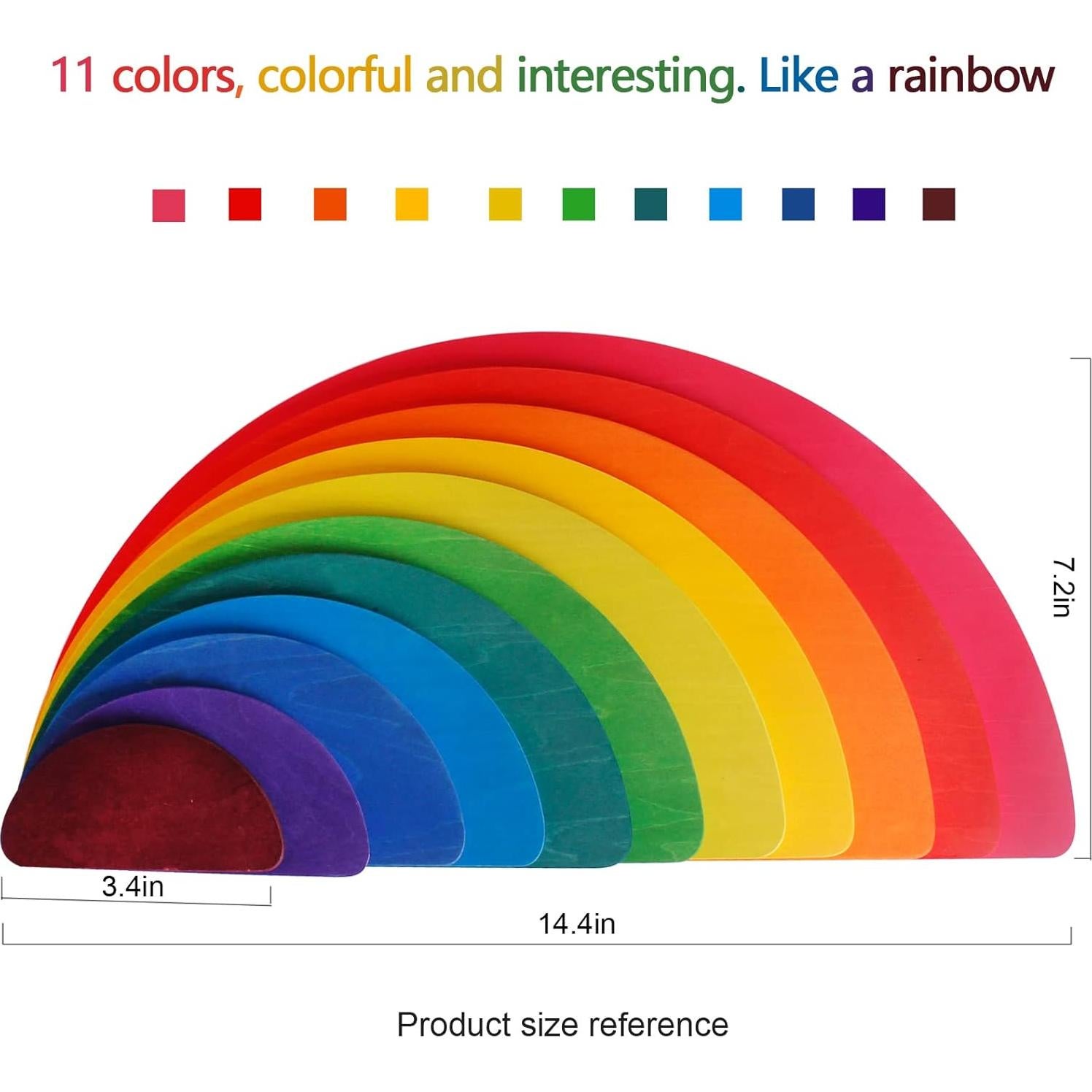 Juego de bloques de construcción de madera Yiwu 11 piezas