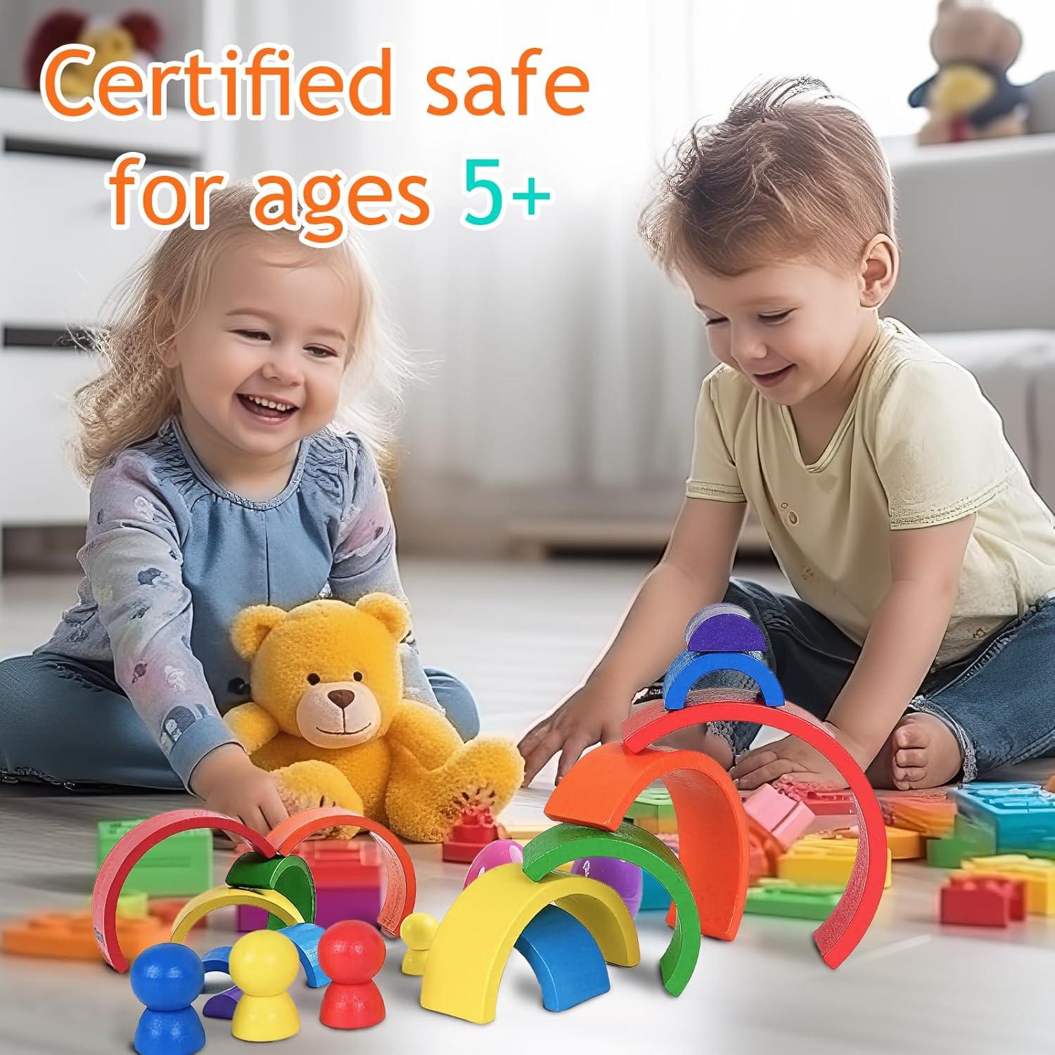 Set Educativo de Juguetes OPPA: Shakers de Huevo y Apilador Arcoíris