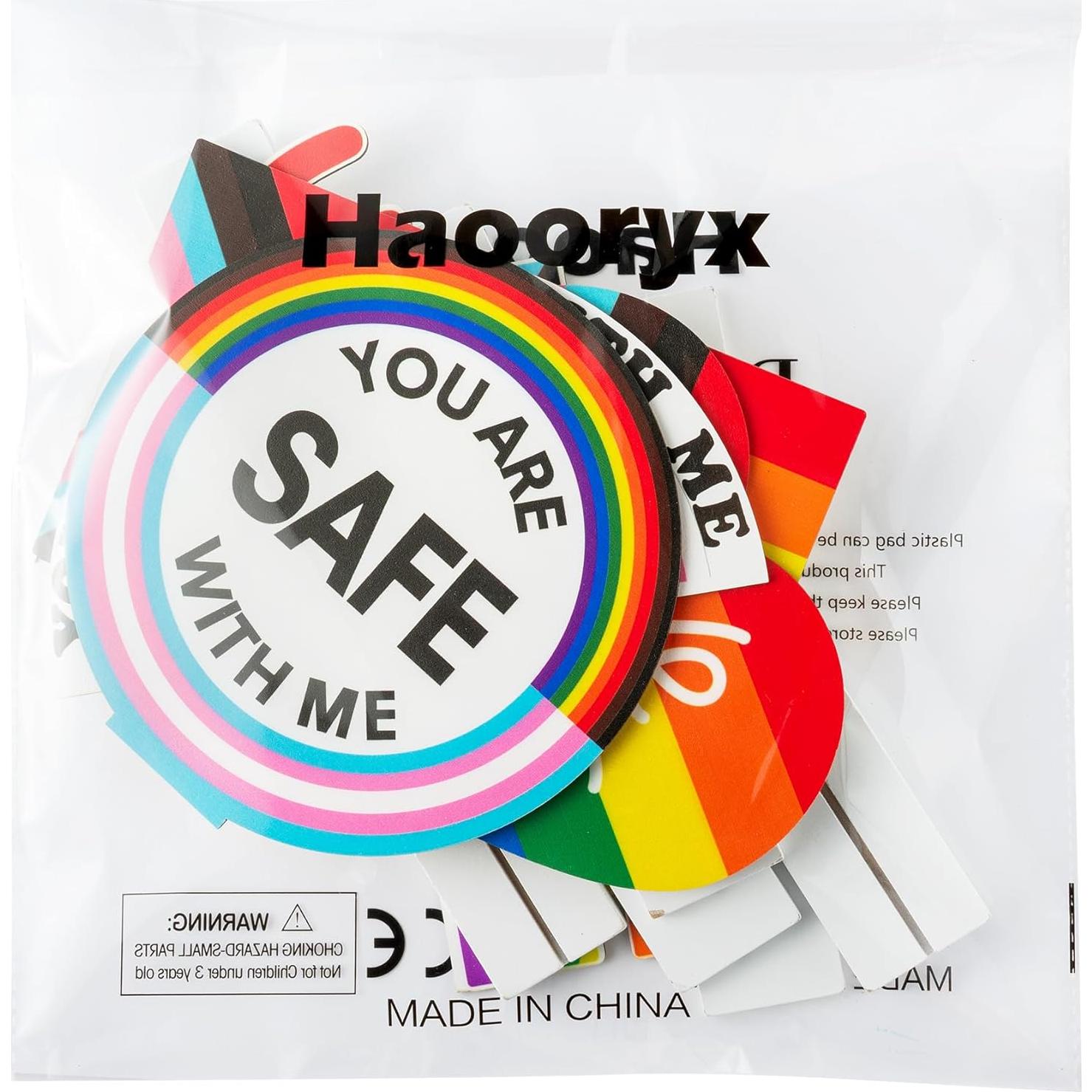 Centros de Mesa de Madera Haooryx - 6 Piezas Orgullo LGBTQ