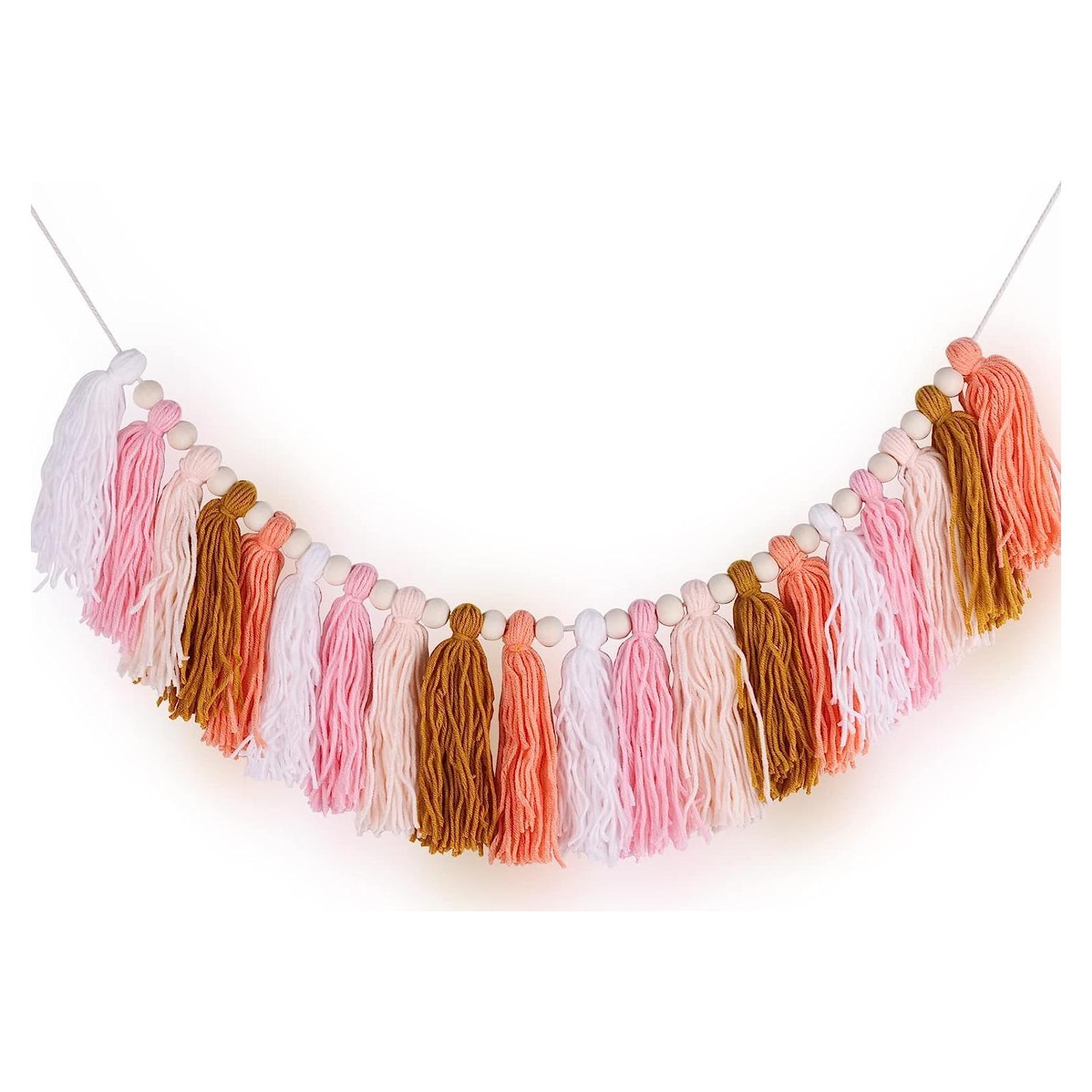 Guirnalda de Borlas Arcoíris Pastel Kcaiarsso 90g