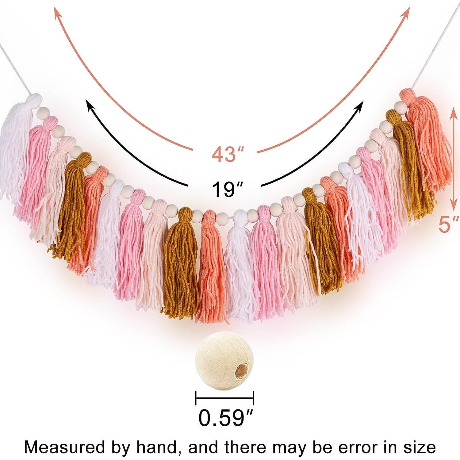 Guirnalda de Borlas Arcoíris Pastel Kcaiarsso 90g