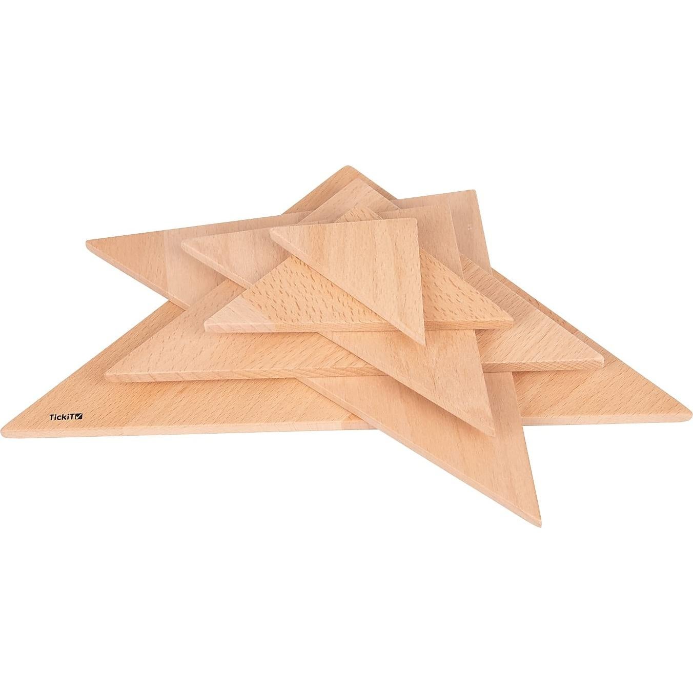Paneles Arquitectónicos de Madera TickiT - Set de 6 Triángulos