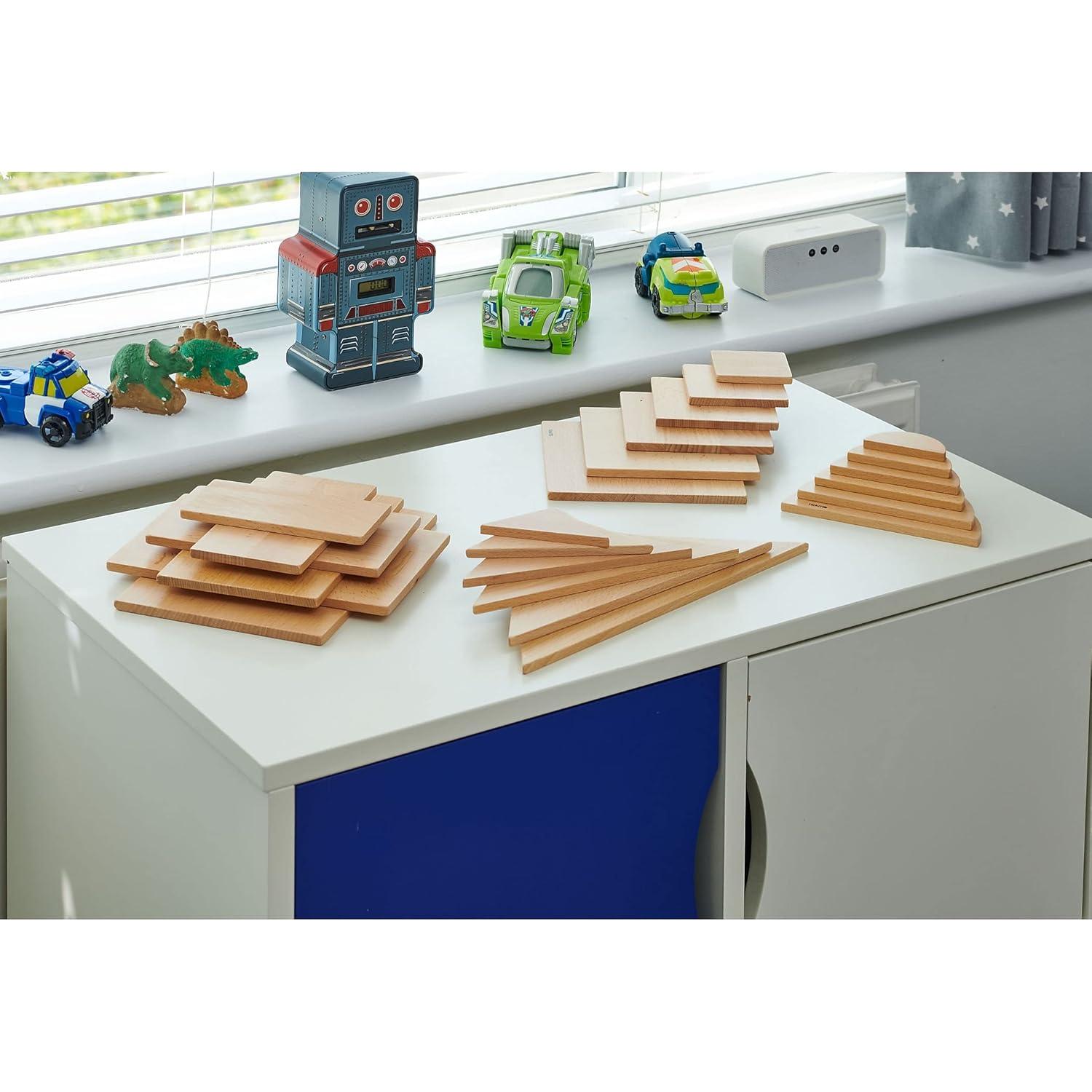 Paneles Arquitectónicos de Madera TickiT - Set de 6 Triángulos