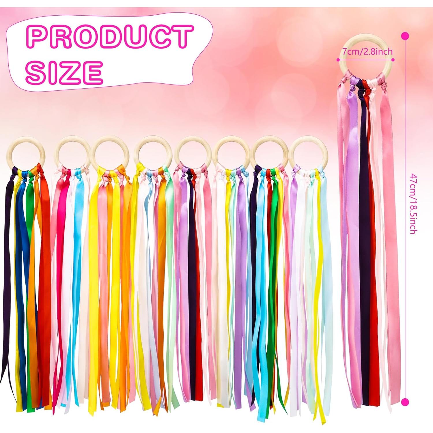 Paquete de 24 cometas de mano arcoíris Kugliwa para niños