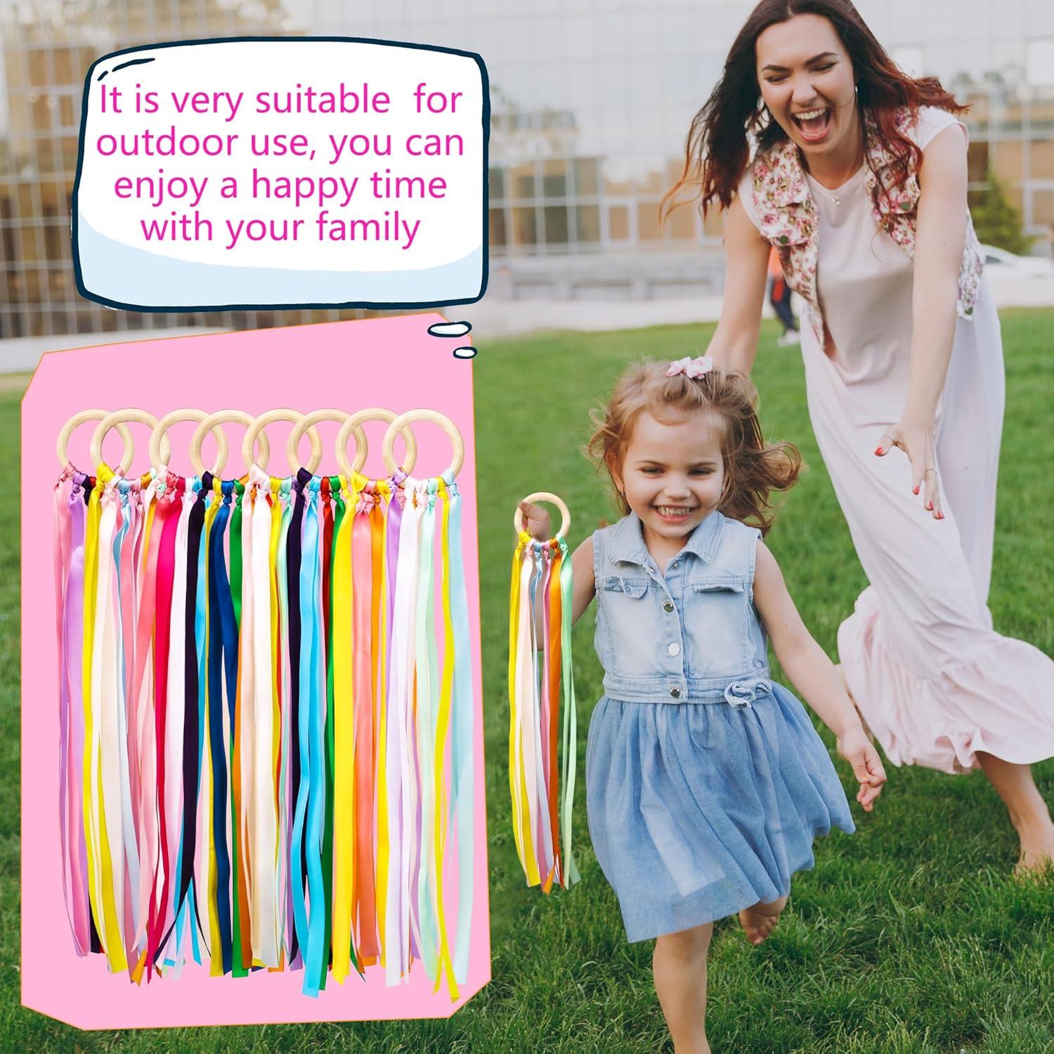 Paquete de 24 cometas de mano arcoíris Kugliwa para niños