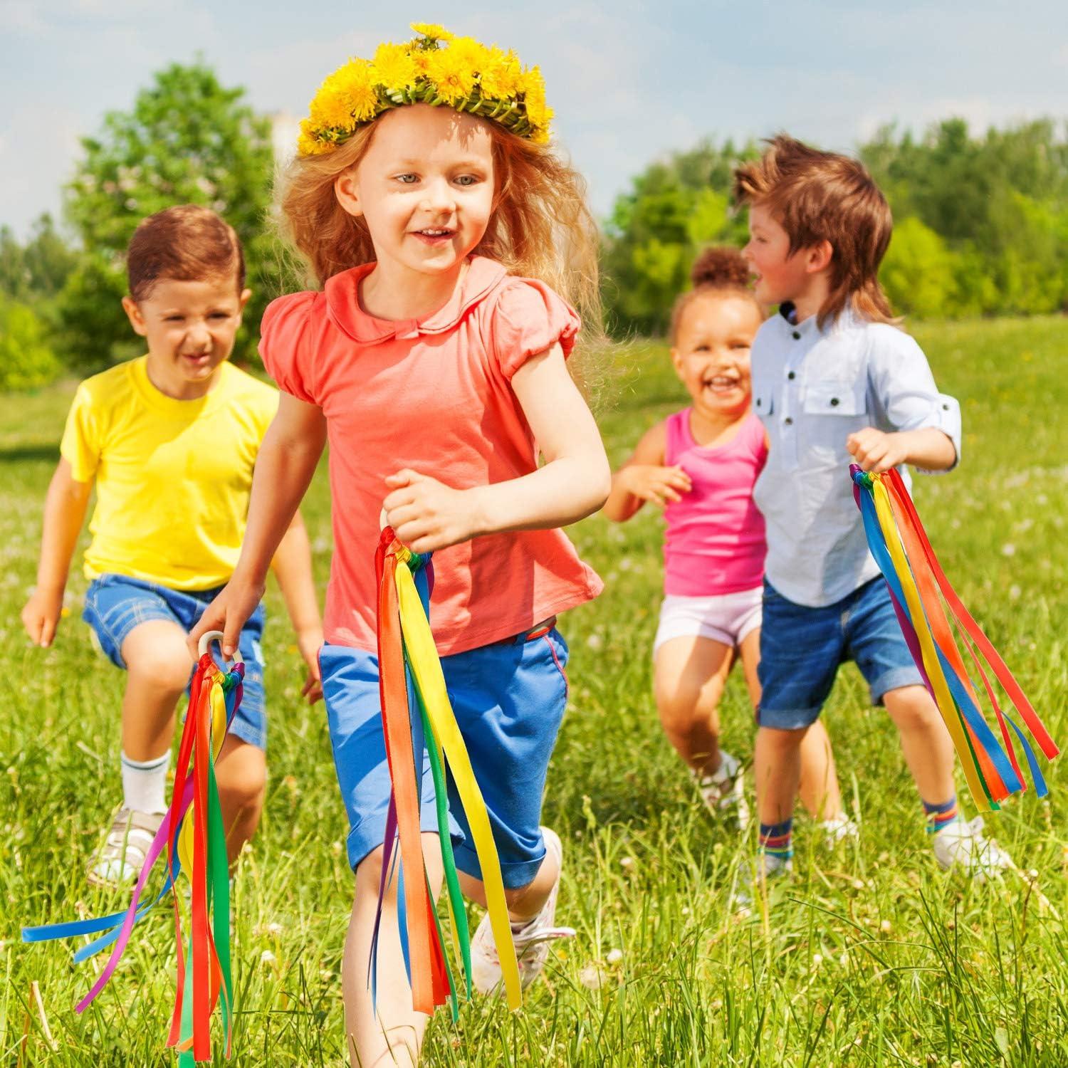 Cometa de Mano Arcoíris WILLBOND - 3 Piezas, Juguete Educativo