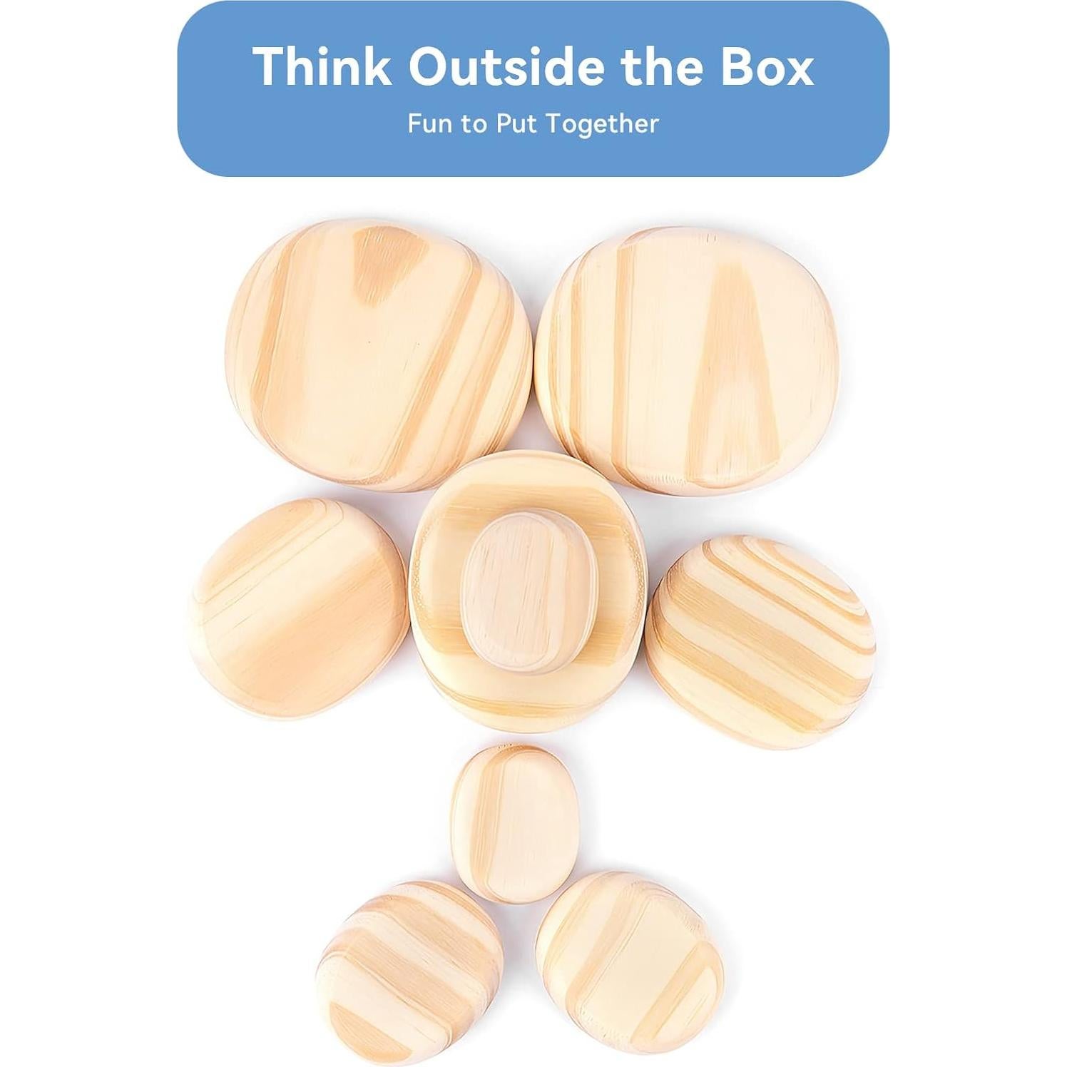 Bloques de Equilibrio de Madera WODI 10 Piezas Montessori 3+