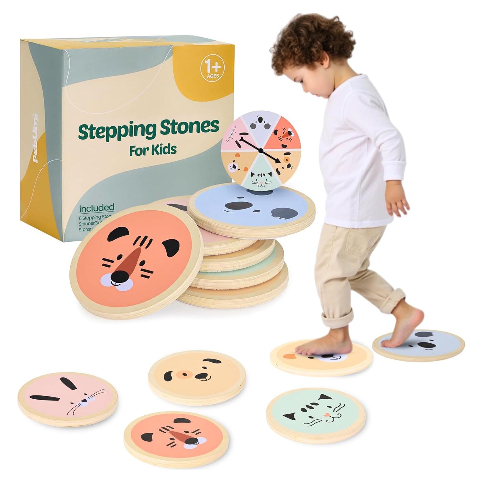 PEBUMI Set de 6 Piedras de Equilibrio Antideslizantes 19 cm