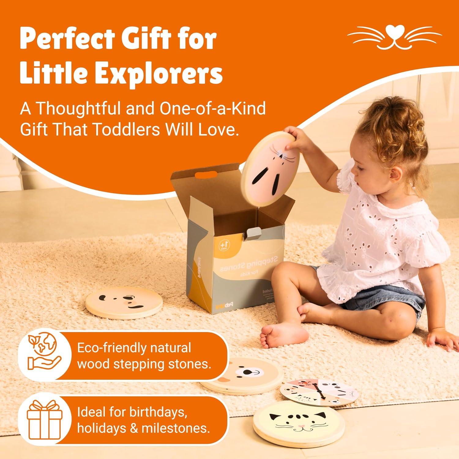 PEBUMI Set de 6 Piedras de Equilibrio Antideslizantes 19 cm