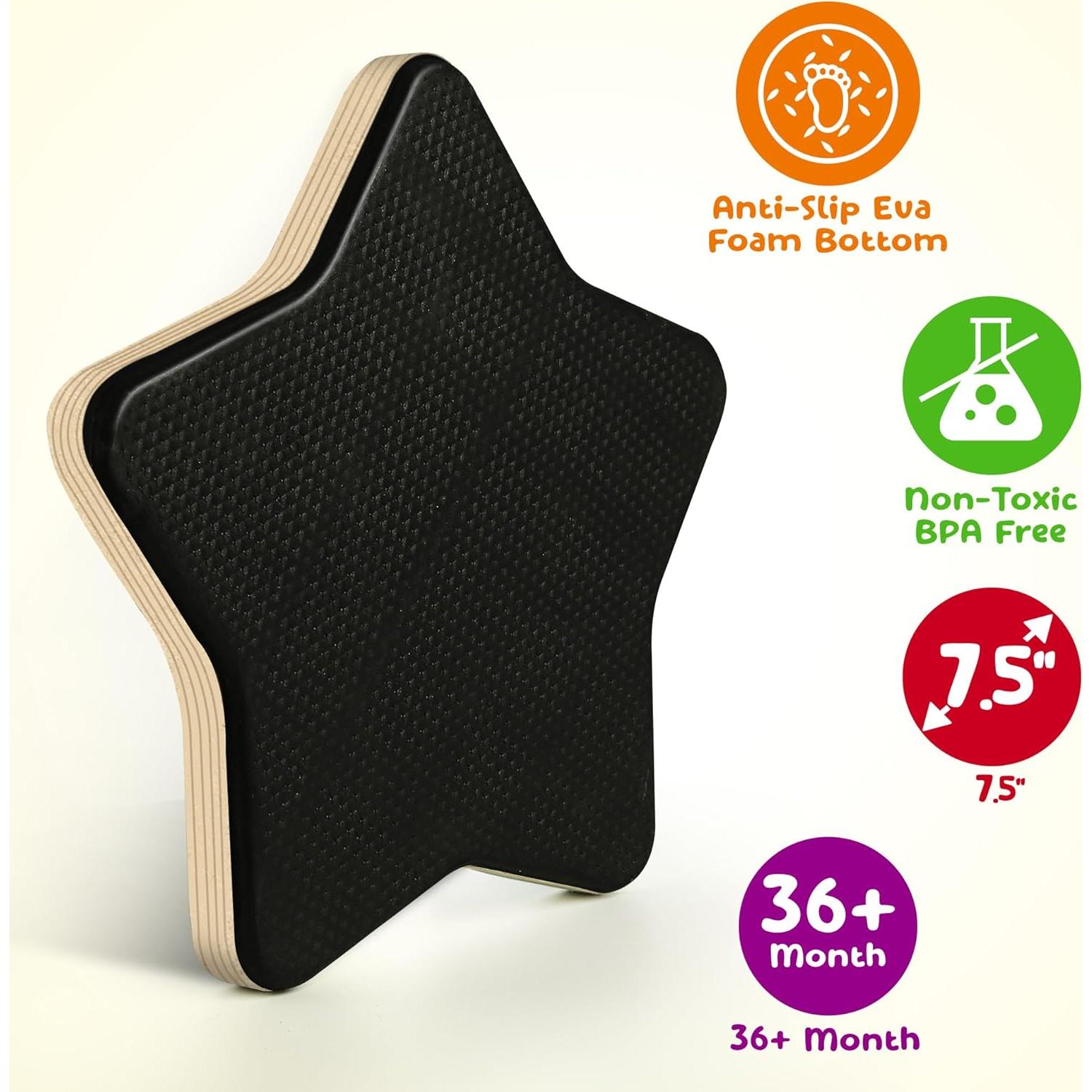 Piedras de Equilibrio de Madera Billeeit para Niños 17.78 cm