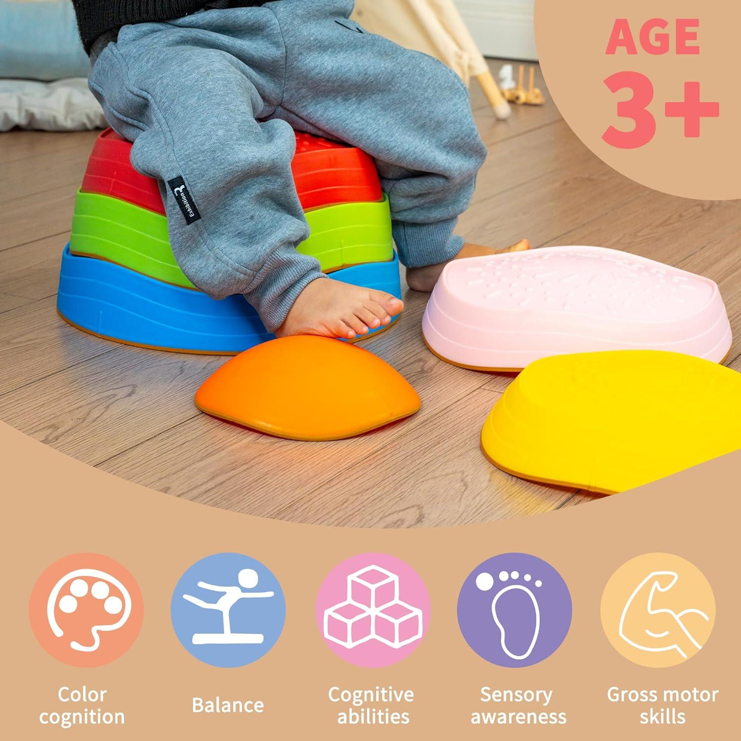 Piedras de Equilibrio Oranmew - Set de 6 Piezas para Niños