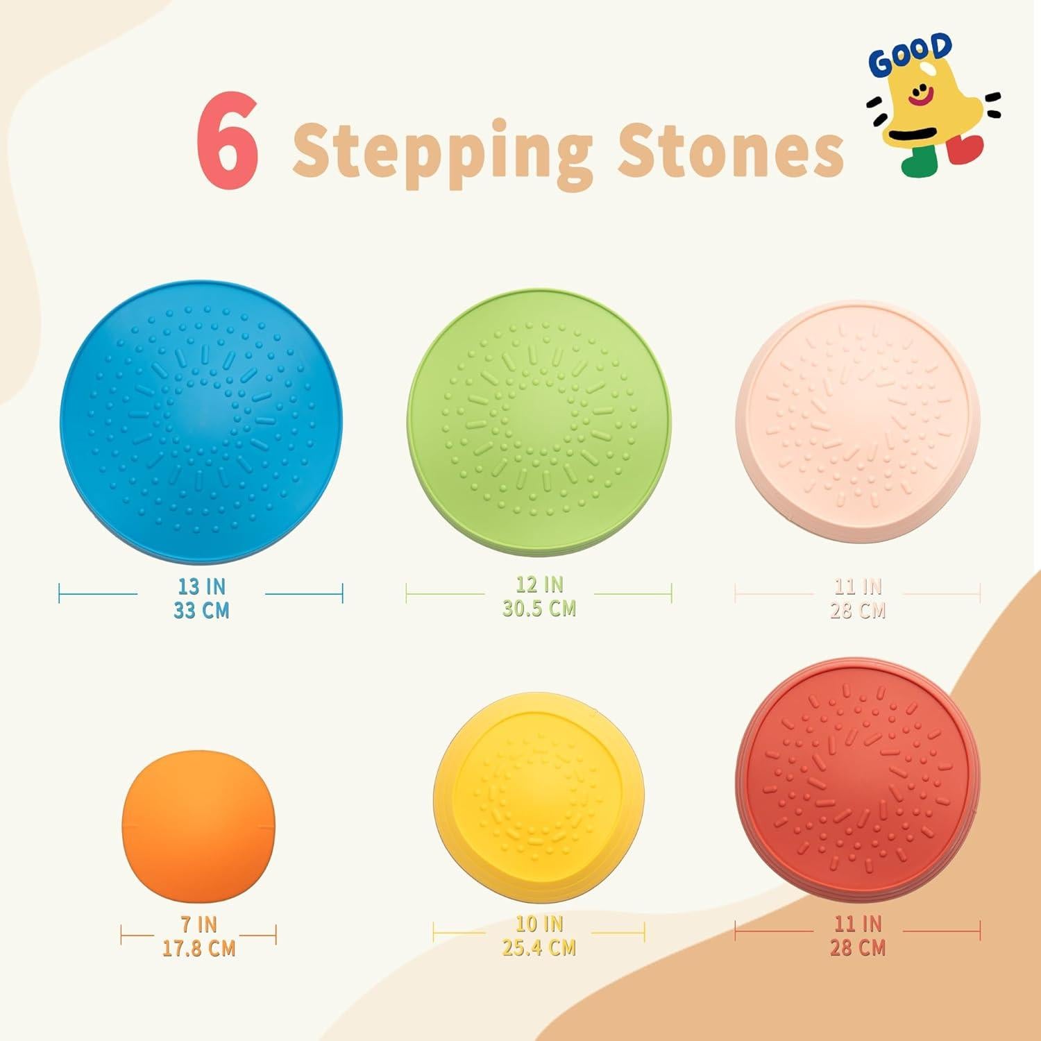 Piedras de Equilibrio Oranmew - Set de 6 Piezas para Niños