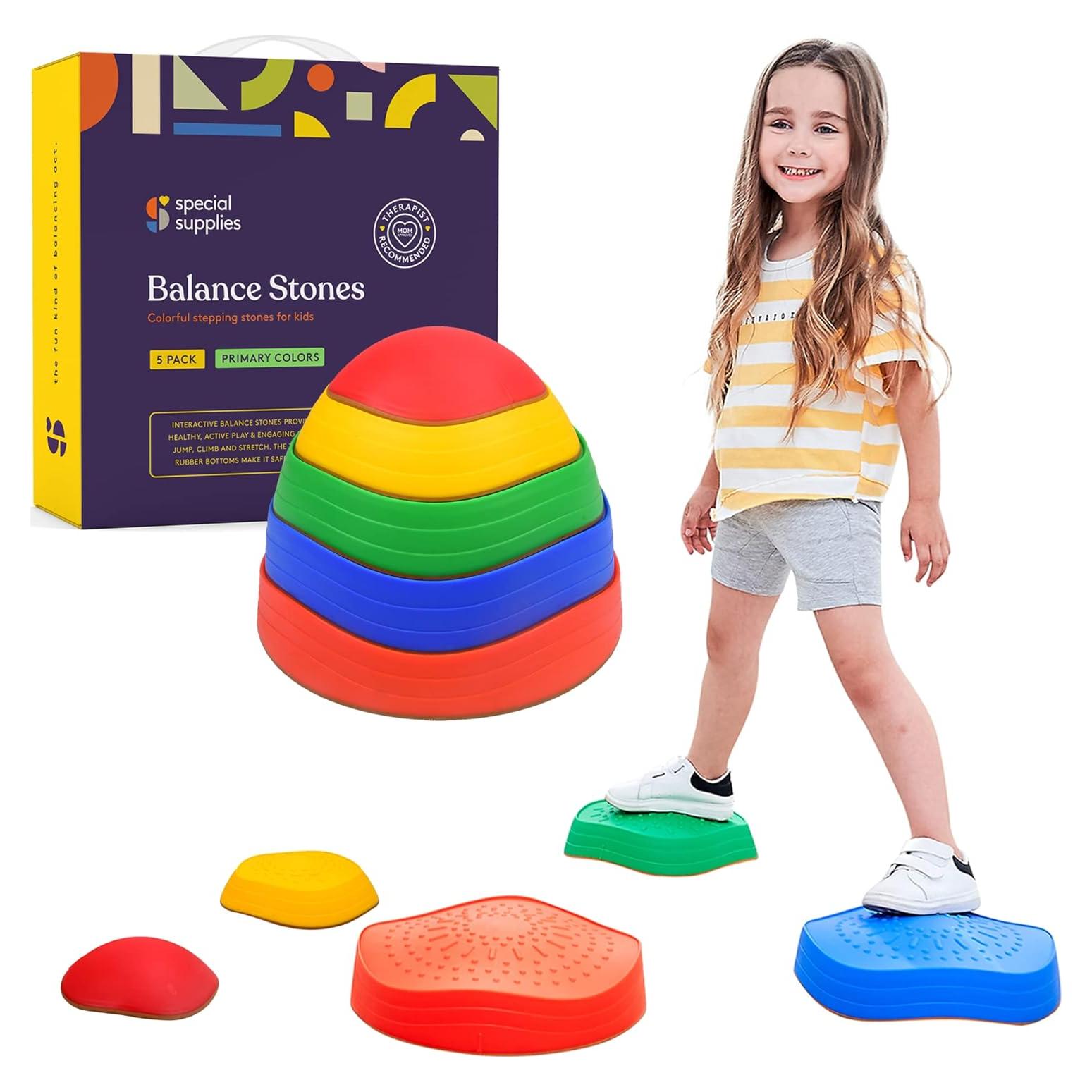 Piedras de Paso para Niños Suministros Especiales - 5 Bloques de Equilibrio