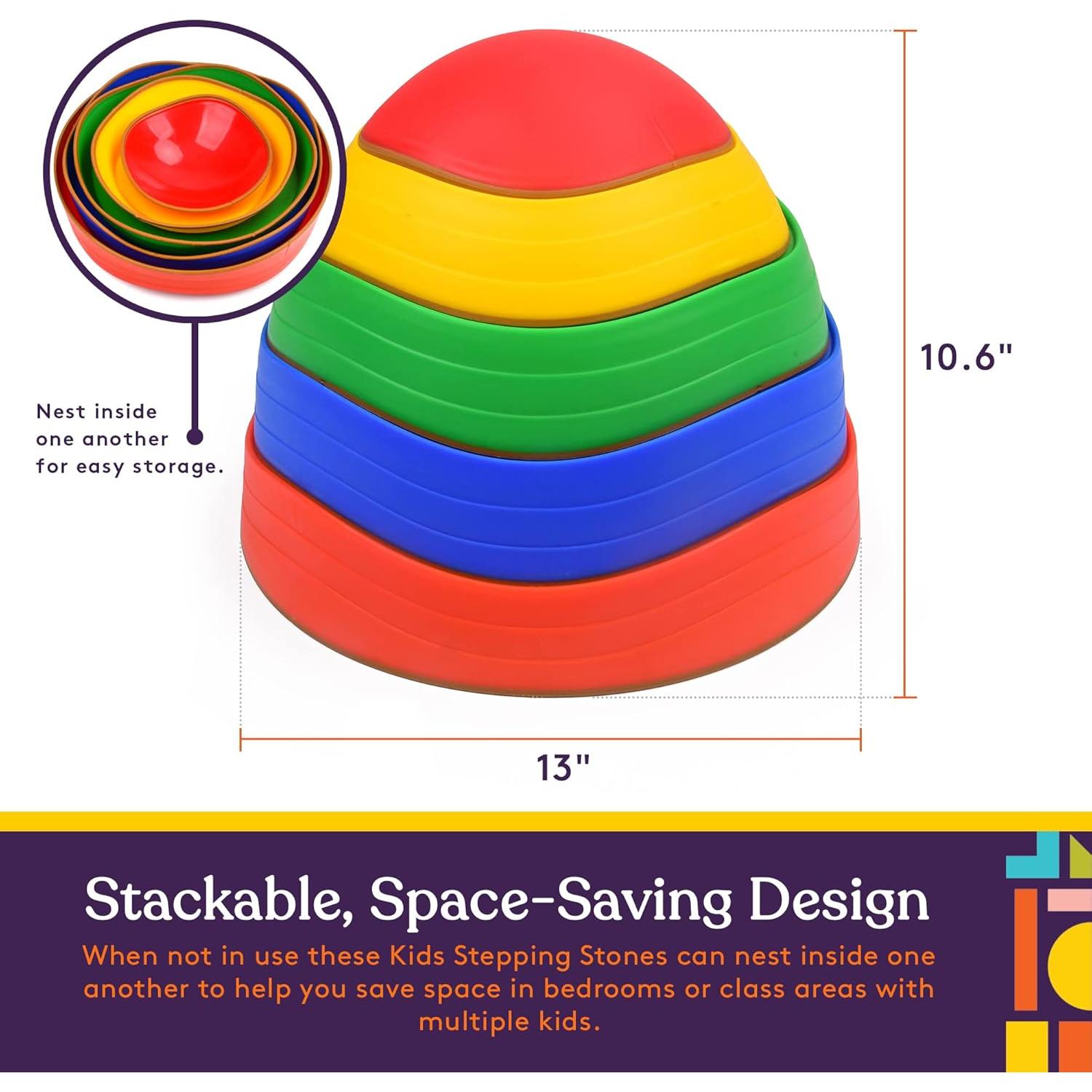 Piedras de Paso para Niños Suministros Especiales - 5 Bloques de Equilibrio