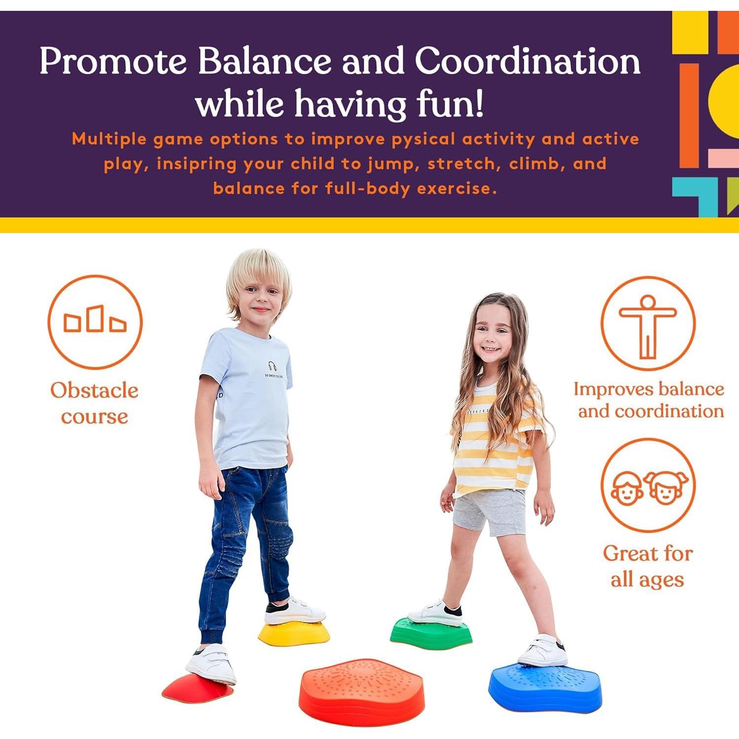 Piedras de Paso para Niños Suministros Especiales - 5 Bloques de Equilibrio