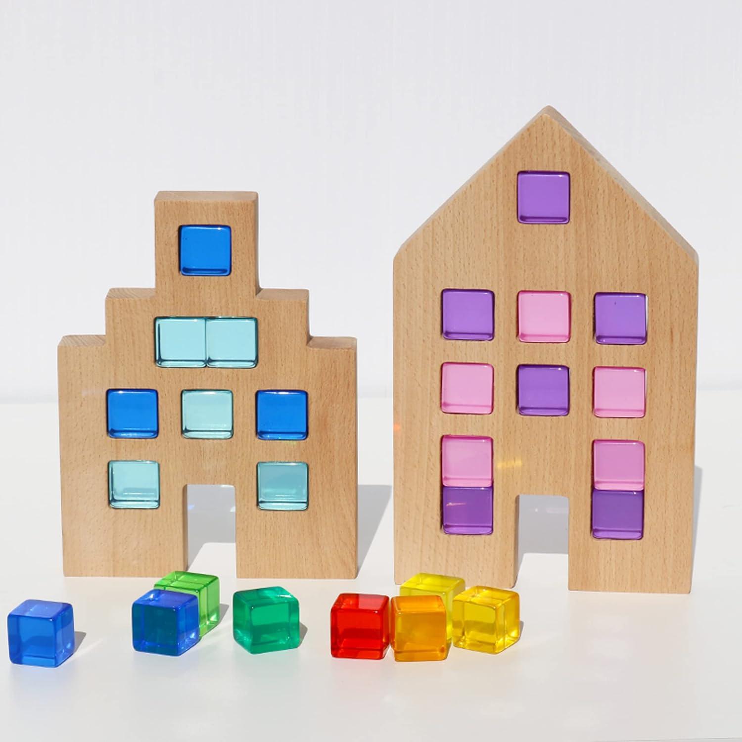 Bloques de Gemas Acrílicas Candywood 30 Pzs Juguetes Educativos