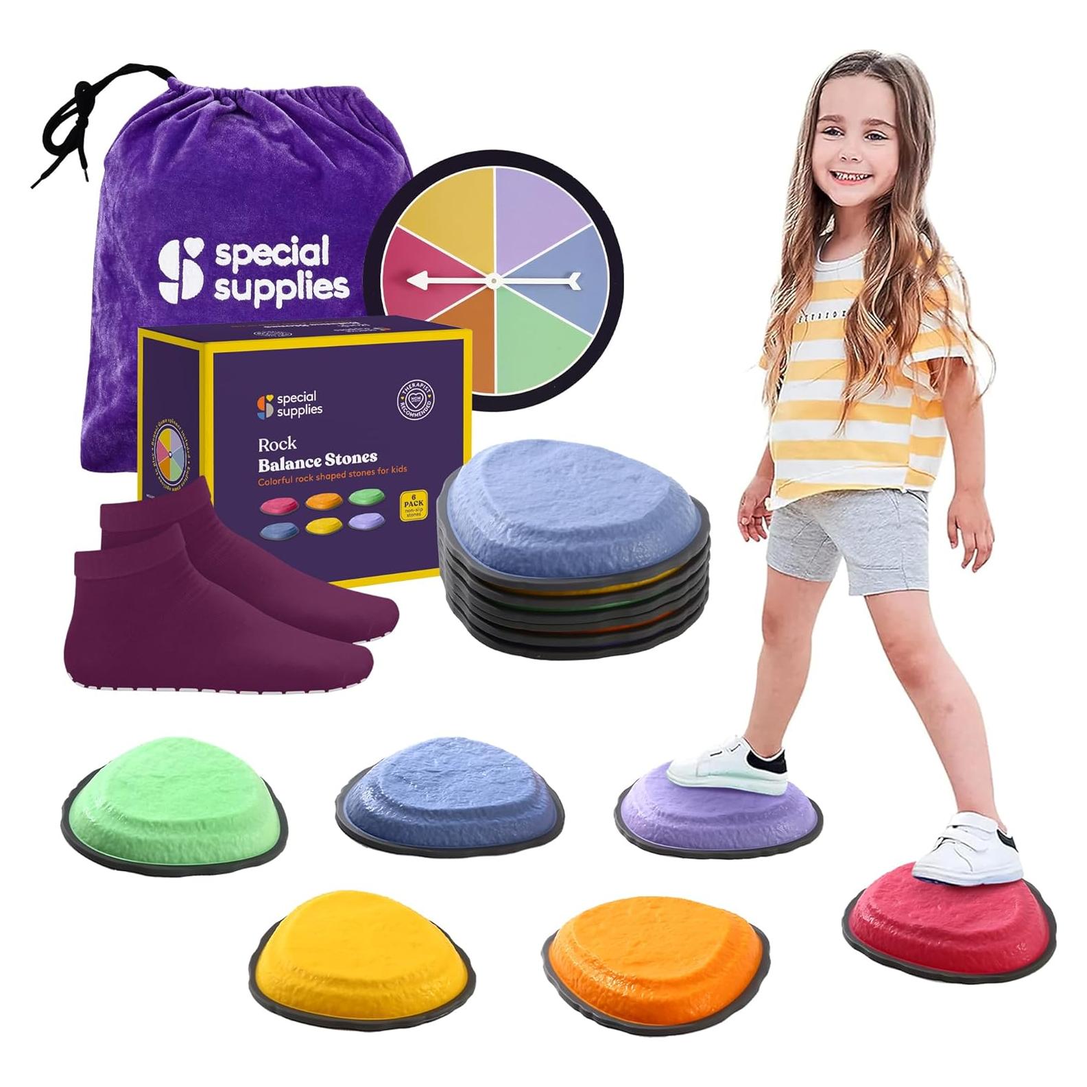 Piedras de Paso Suministros Especiales Multicolor 6 Piezas