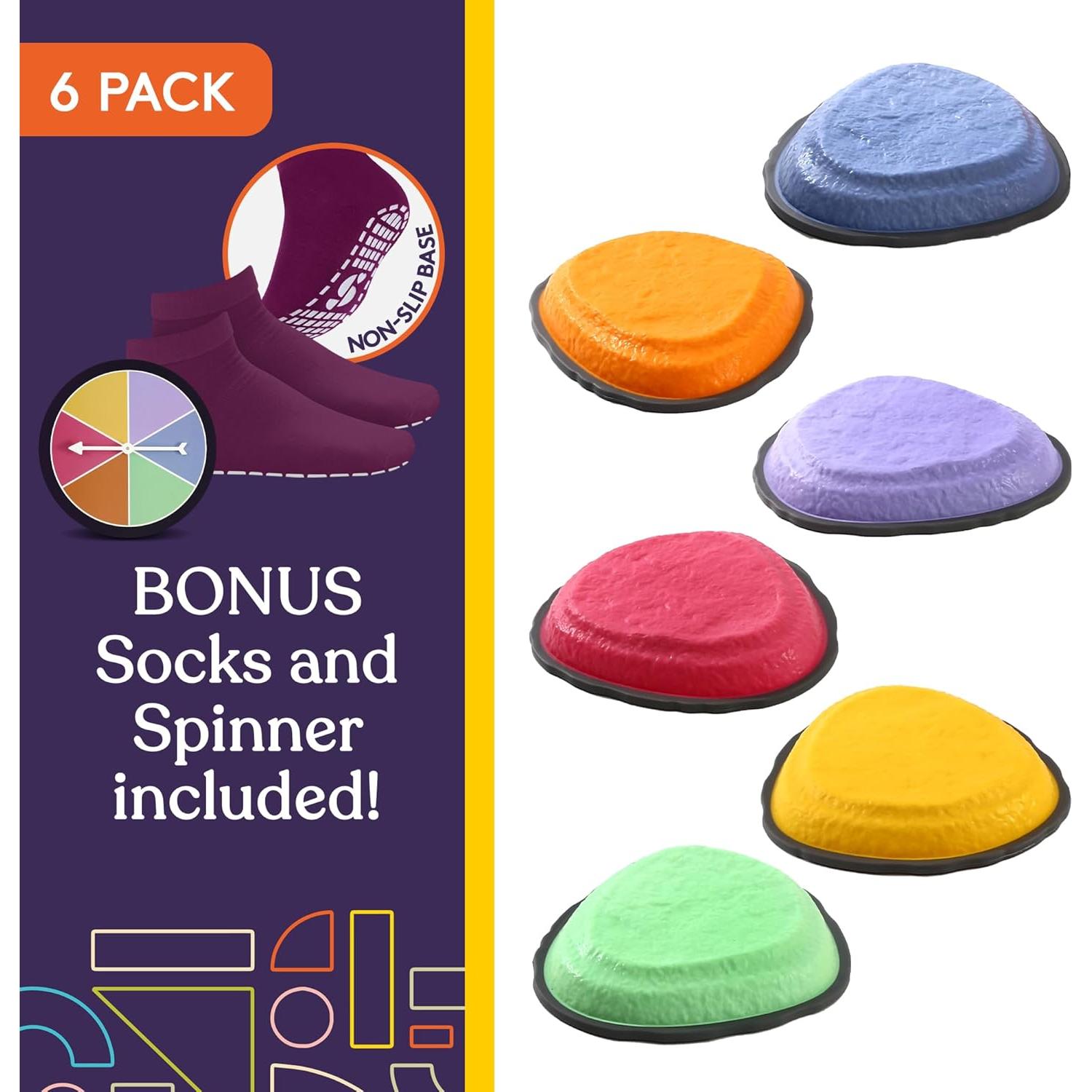 Piedras de Paso Suministros Especiales Multicolor 6 Piezas