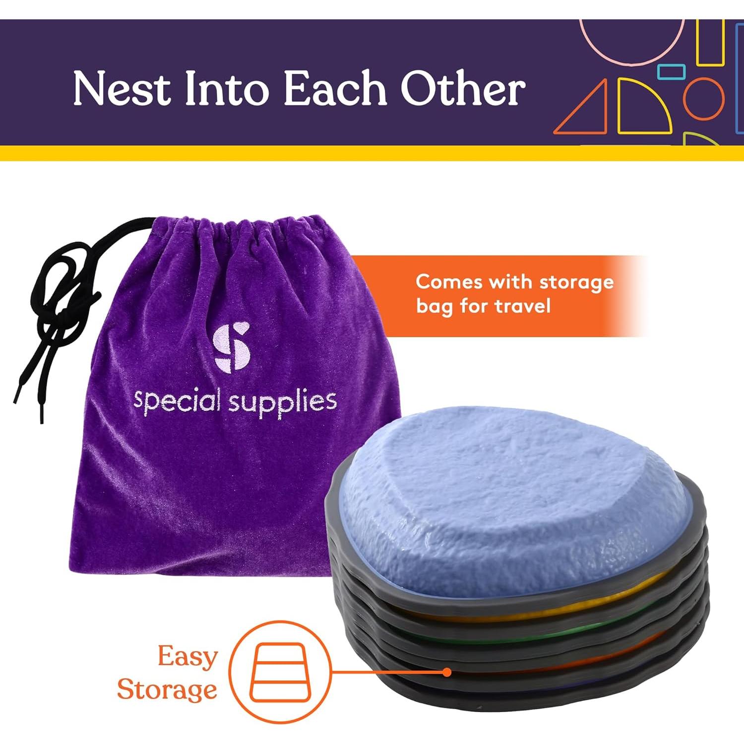 Piedras de Paso Suministros Especiales Multicolor 6 Piezas