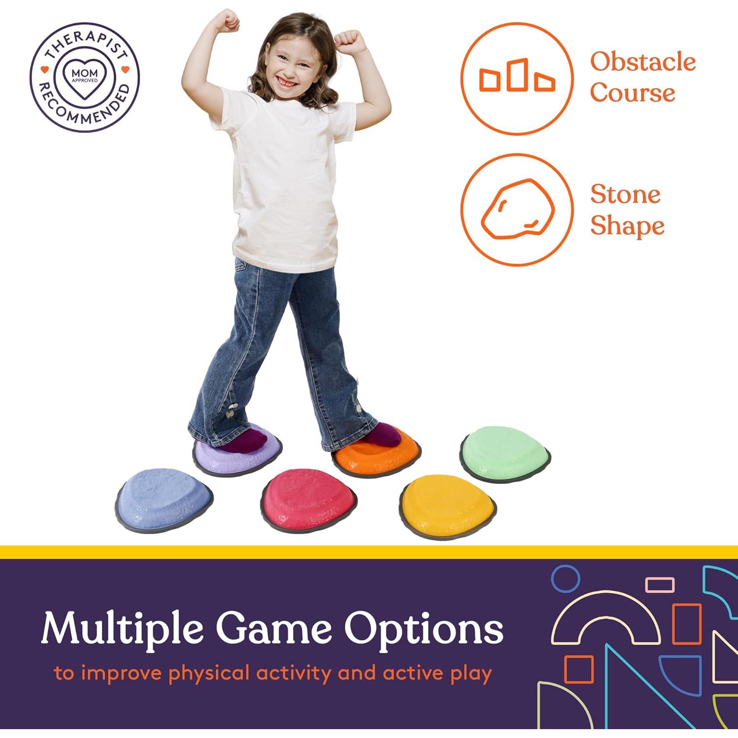 Piedras de Paso Suministros Especiales Multicolor 6 Piezas