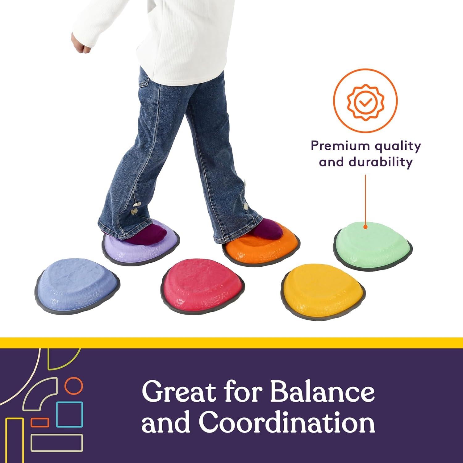 Piedras de Paso Suministros Especiales Multicolor 6 Piezas