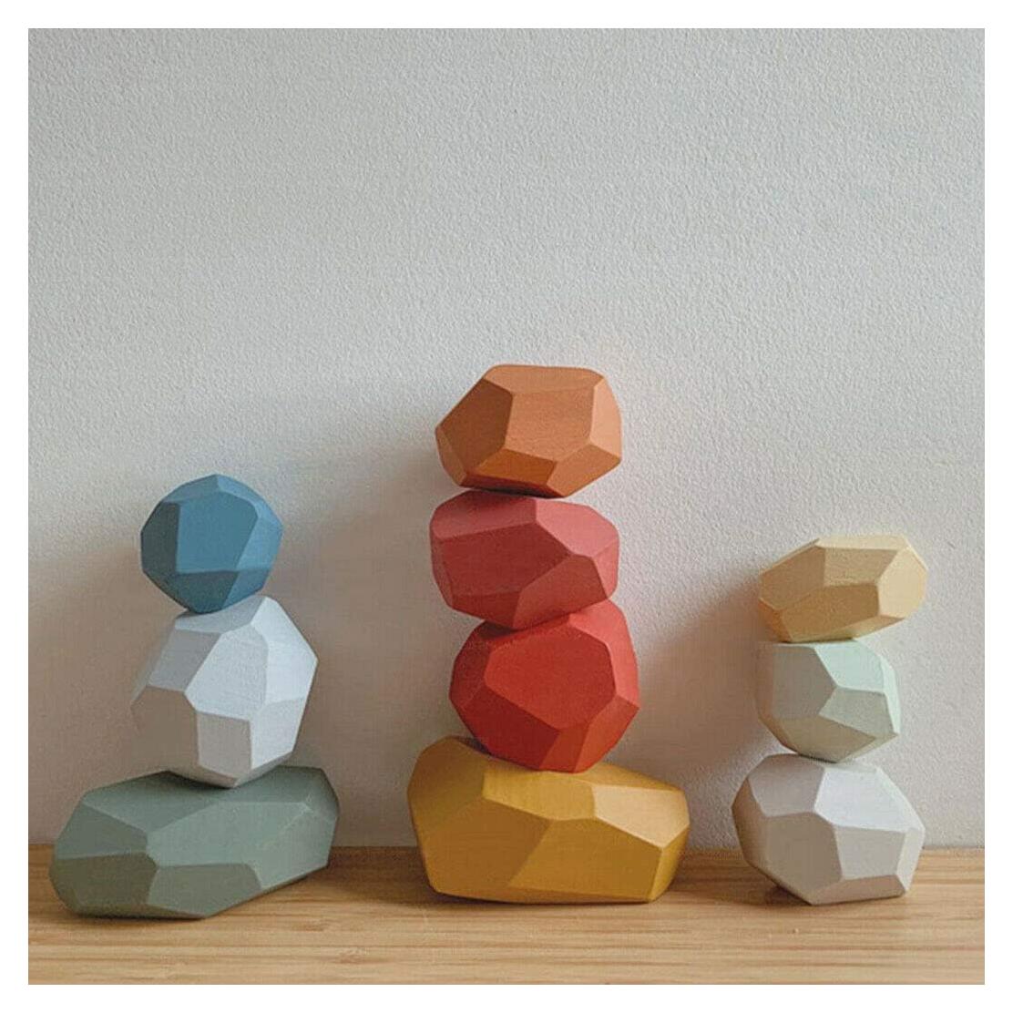 Juego de Apilamiento Equilibrante de Madera MODERNGENIC - 36 Piezas