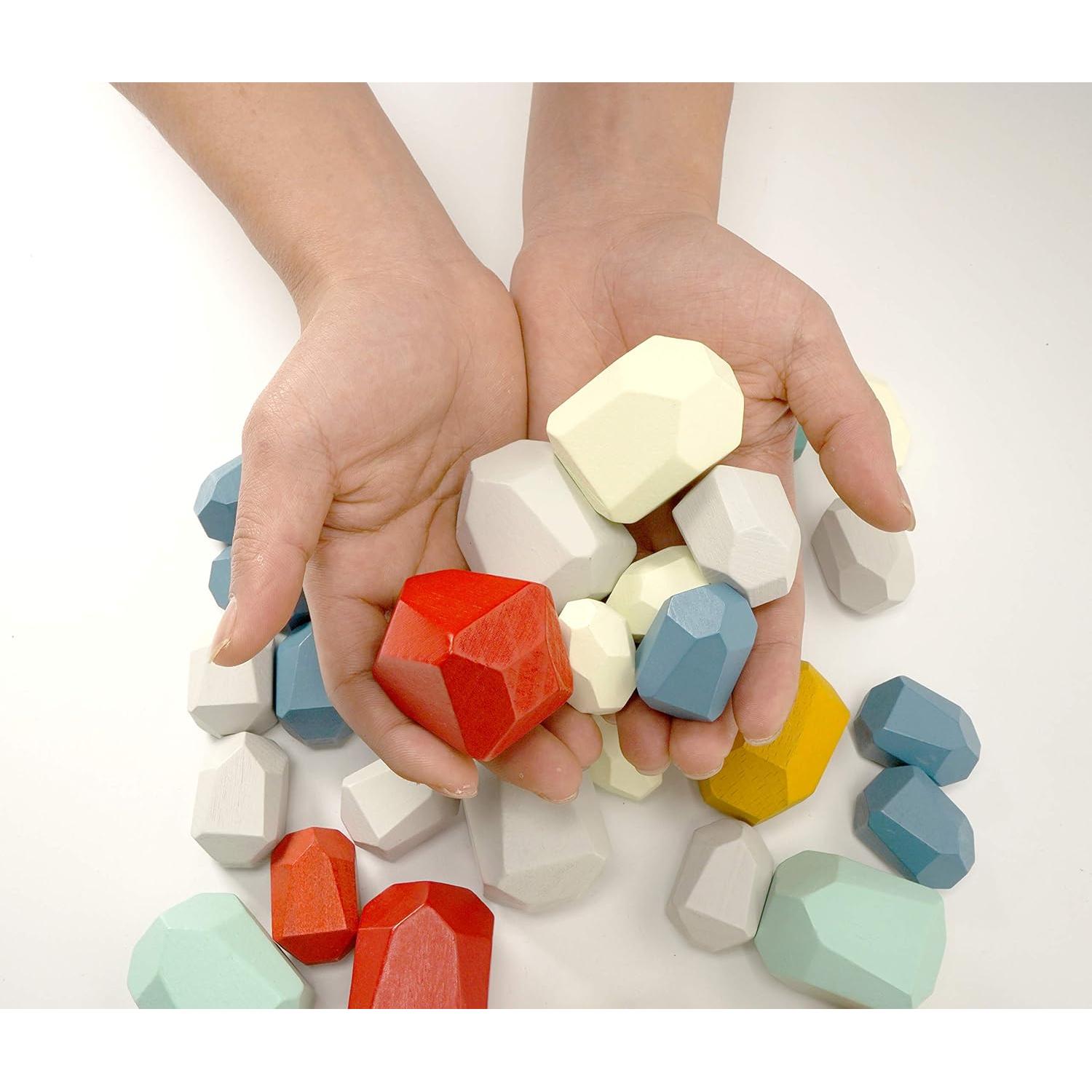 Juego de Apilamiento Equilibrante de Madera MODERNGENIC - 36 Piezas