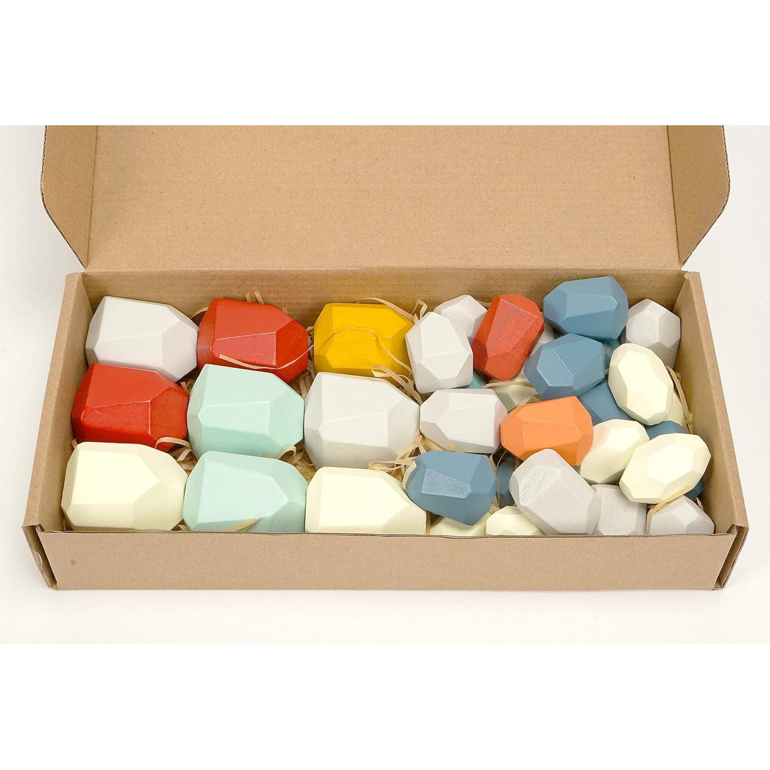 Juego de Apilamiento Equilibrante de Madera MODERNGENIC - 36 Piezas