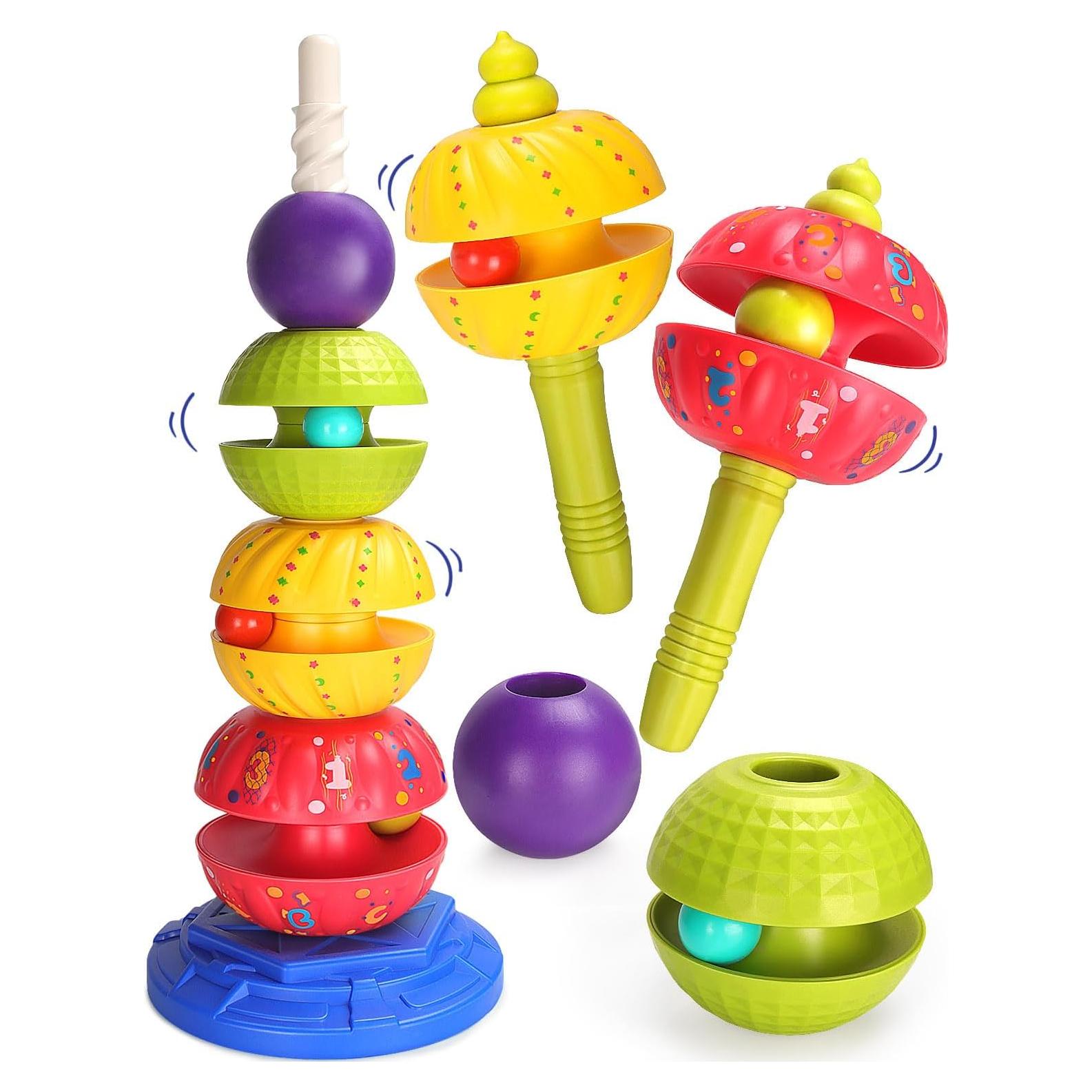 Juguete Apilable Giratorio RSEPD para Bebés 1-3 Años