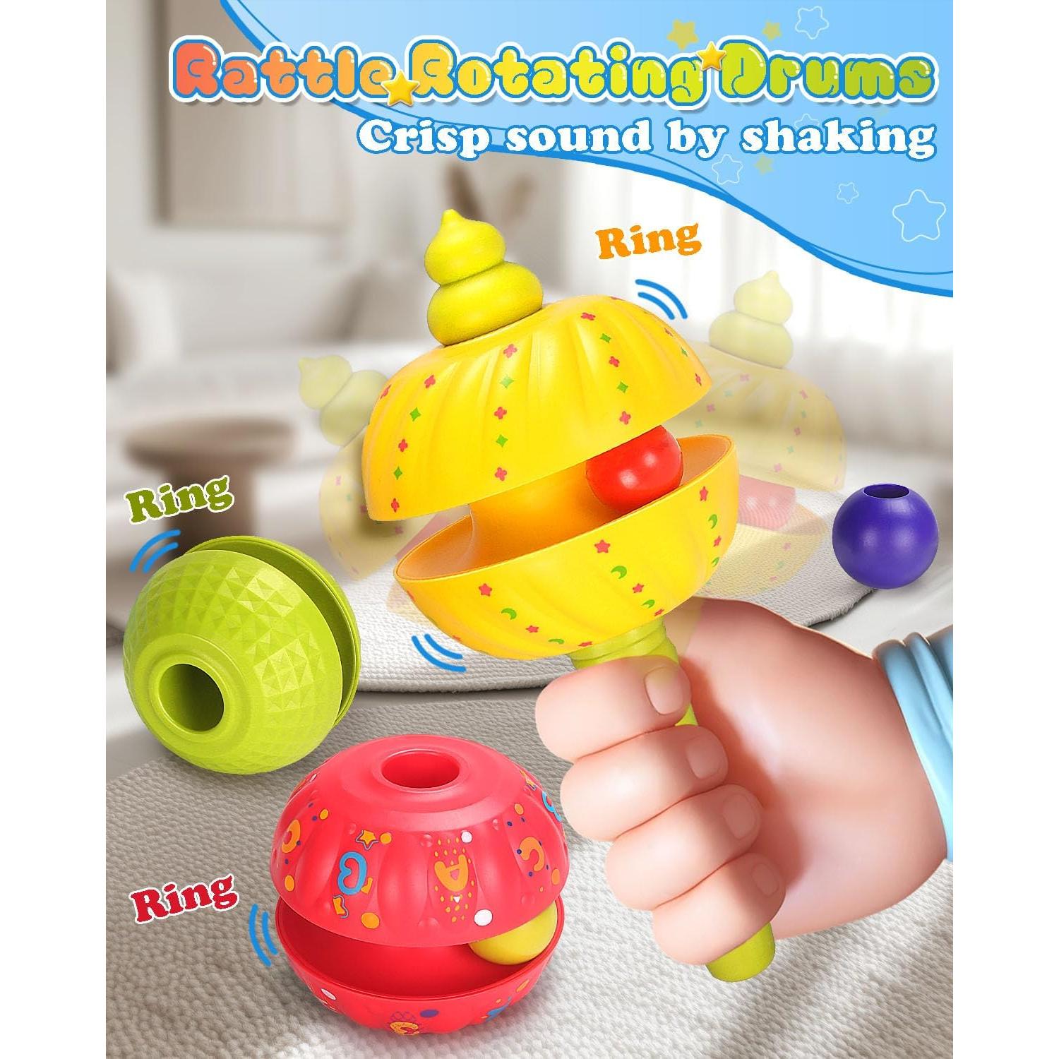 Juguete Apilable Giratorio RSEPD para Bebés 1-3 Años