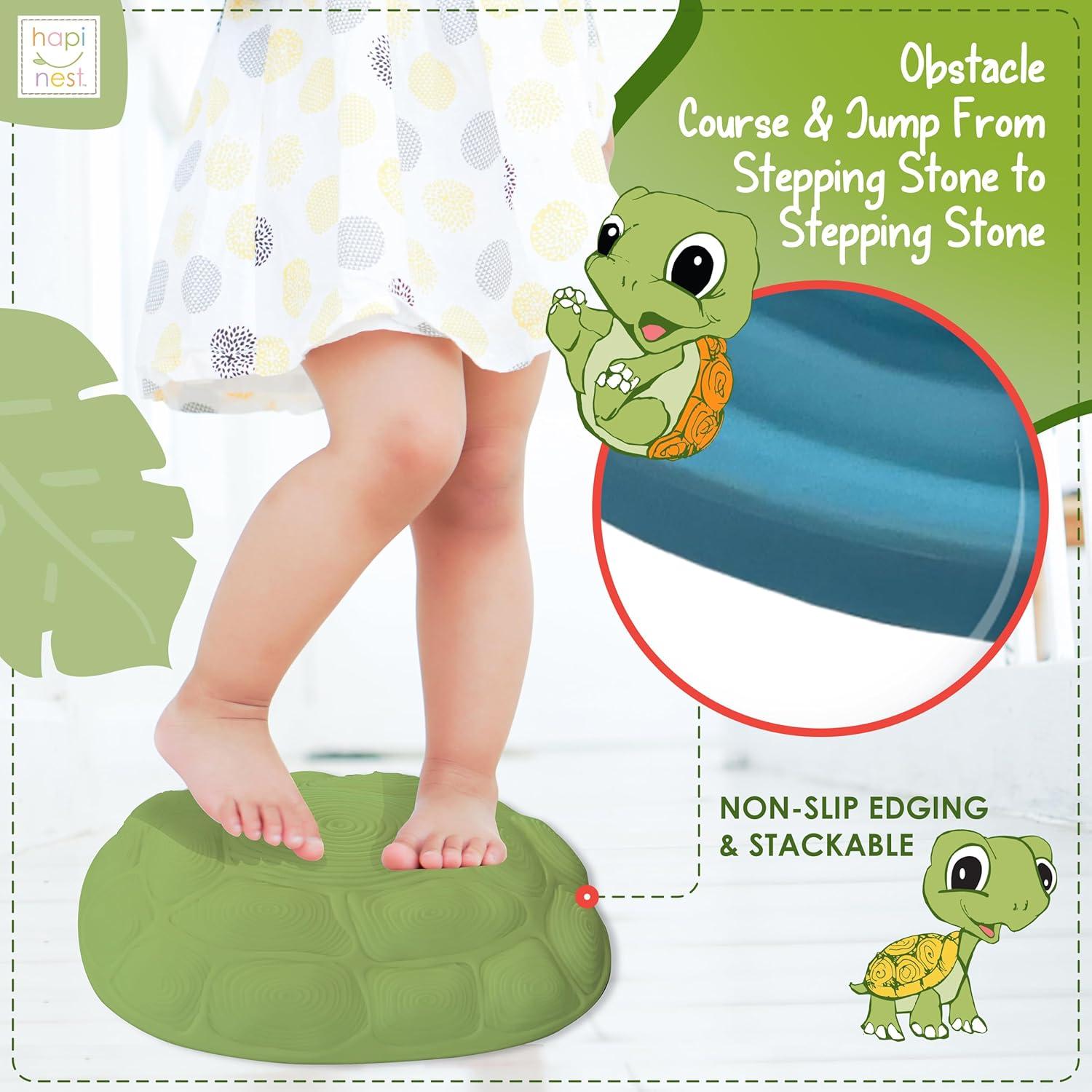 Piedras de Equilibrio Hapinest Tortuga para Niños 3-8 Años