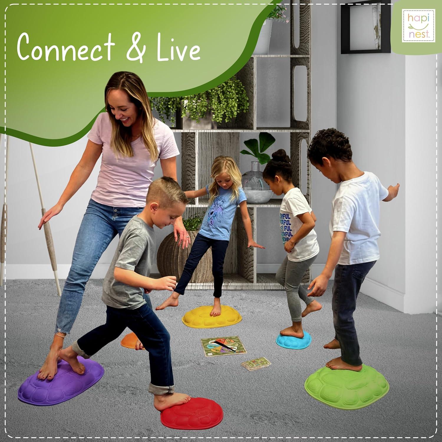 Piedras de Equilibrio Hapinest Tortuga para Niños 3-8 Años