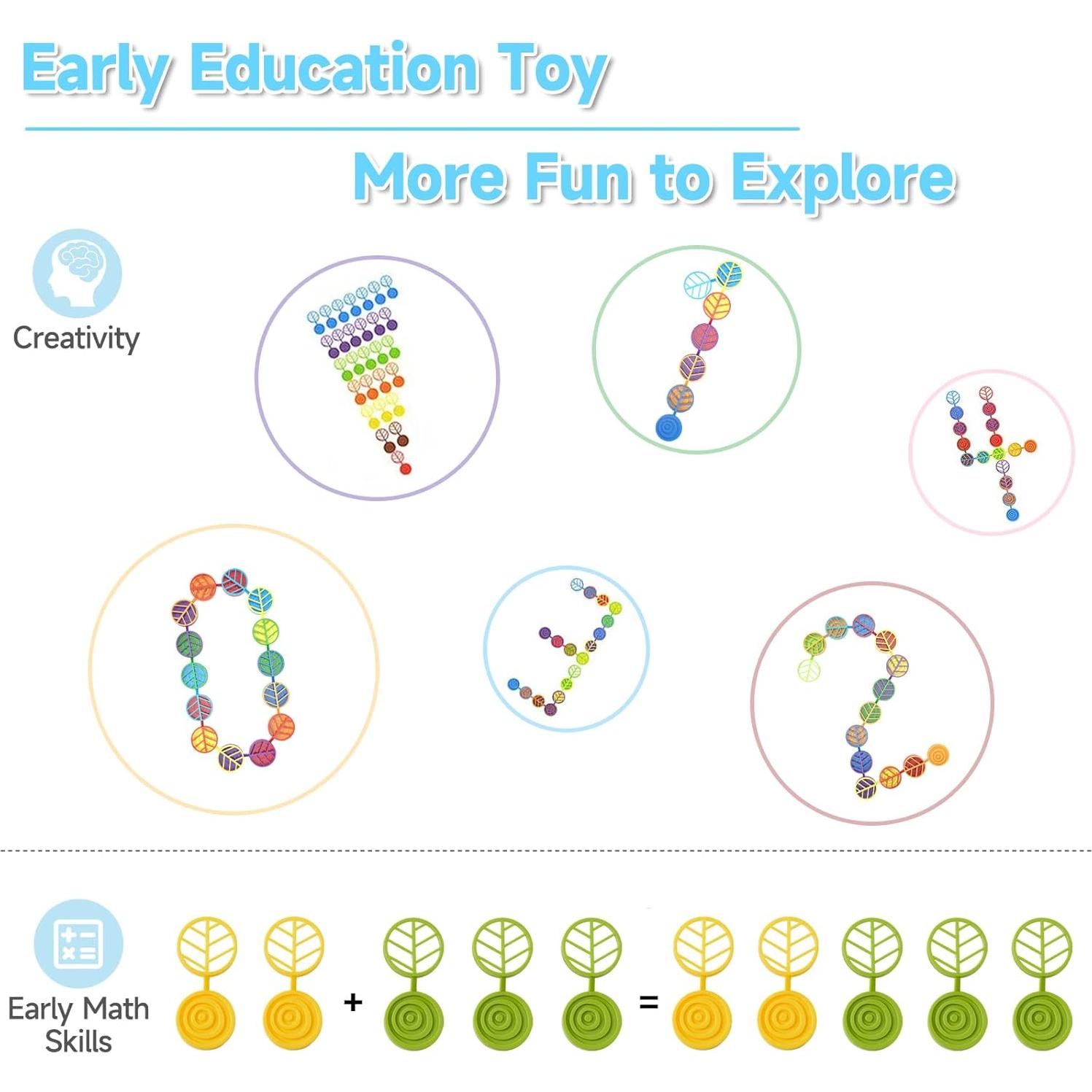 Bloques de Apilamiento Stack-a-Rainbow-Tree 70 Piezas Juguete Educativo