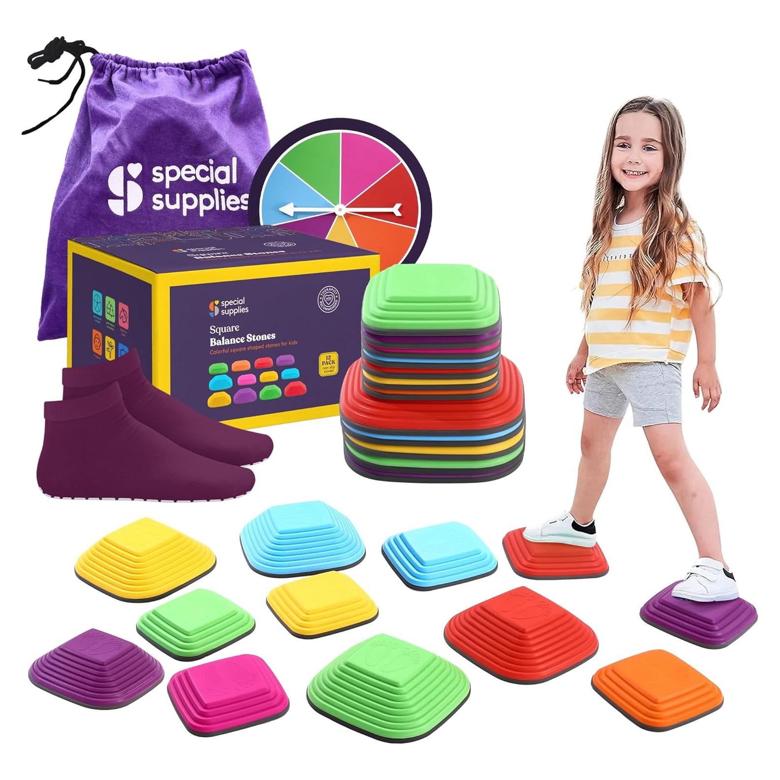 Piedras de Equilibrio Suministros Especiales Multicolor 12 Piezas