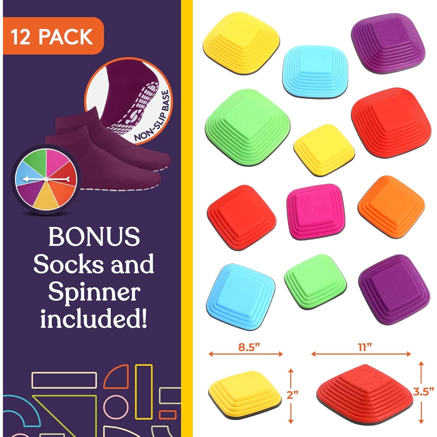 Piedras de Equilibrio Suministros Especiales Multicolor 12 Piezas