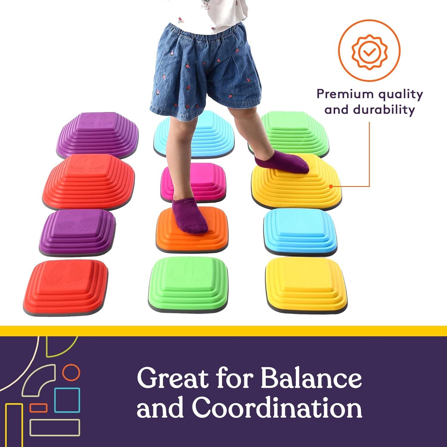 Piedras de Equilibrio Suministros Especiales Multicolor 12 Piezas