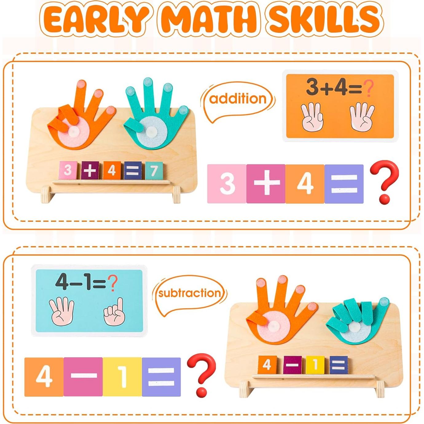 Juguete de Aprendizaje Montessori de Números de Madera - 13 Bloques