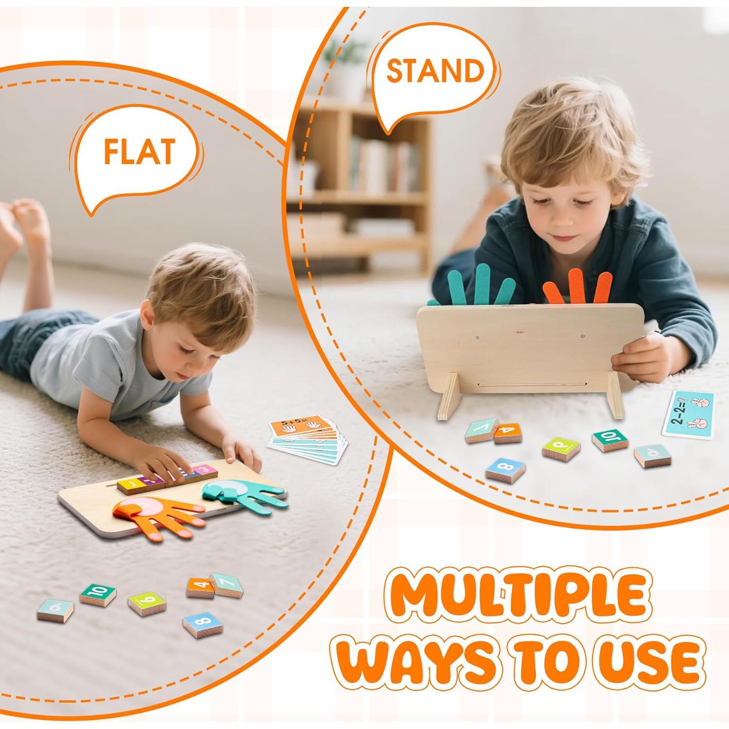 Juguete de Aprendizaje Montessori de Números de Madera - 13 Bloques