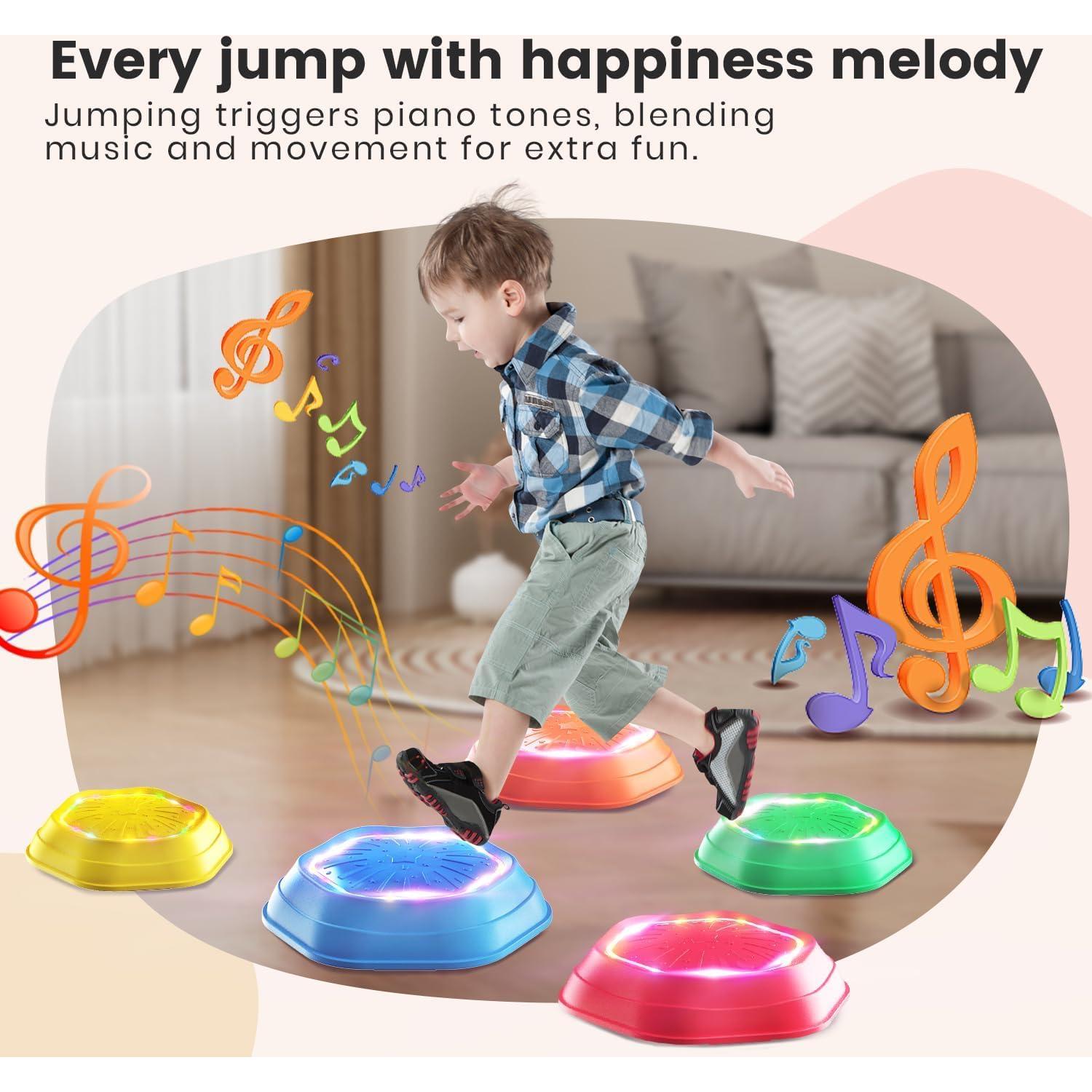 Piedras de Paso Iluminadas Holyton - Juguetes Sensoriales para Niños